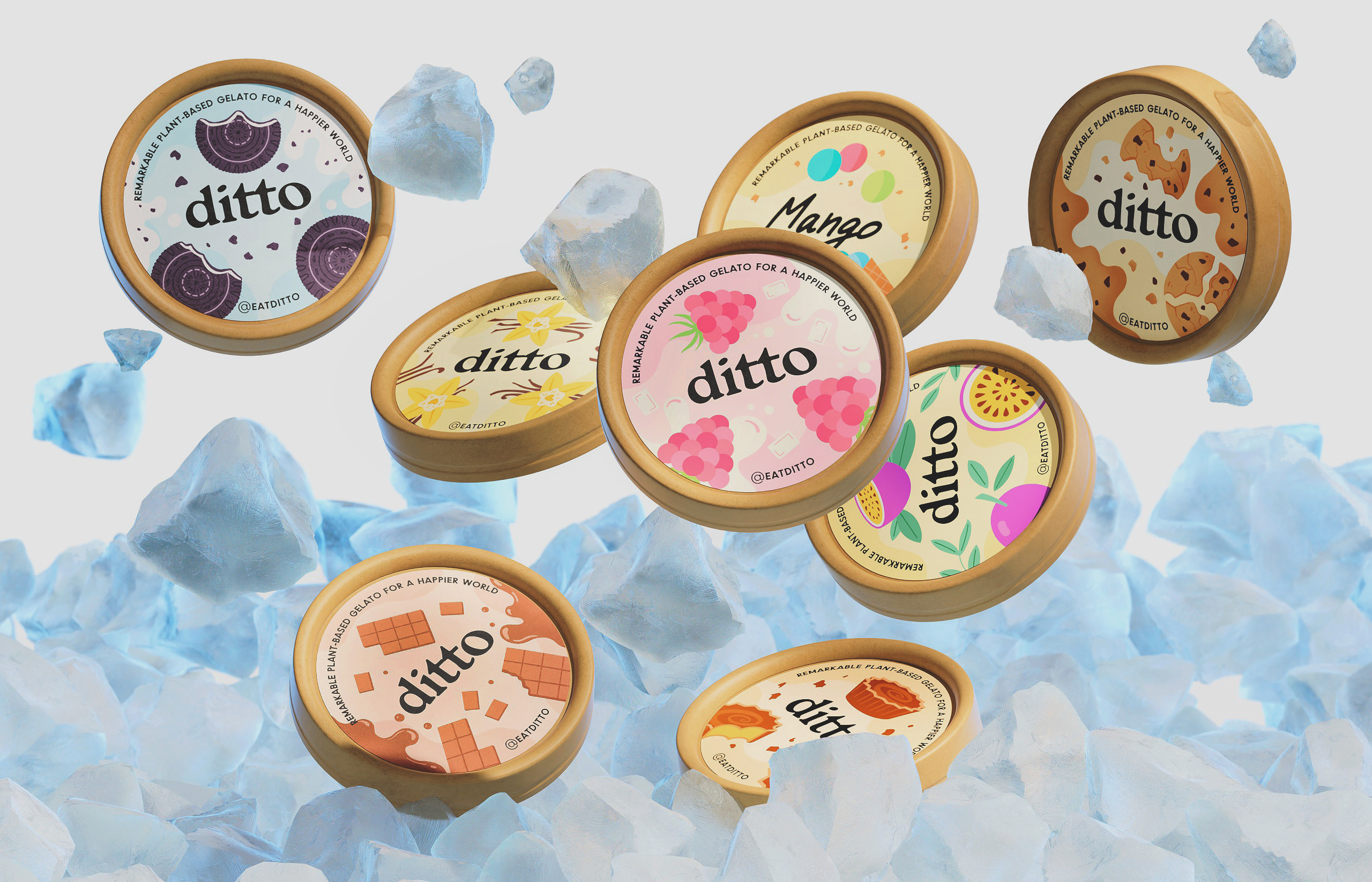 Ditto pt.2 — Веганское мороженое — Изображение №16 — Иллюстрация, 3D на Dprofile