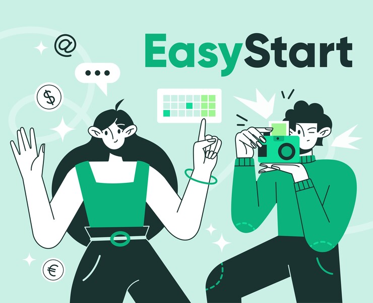EasyStart — Иллюстрации для бренда на Dprofile