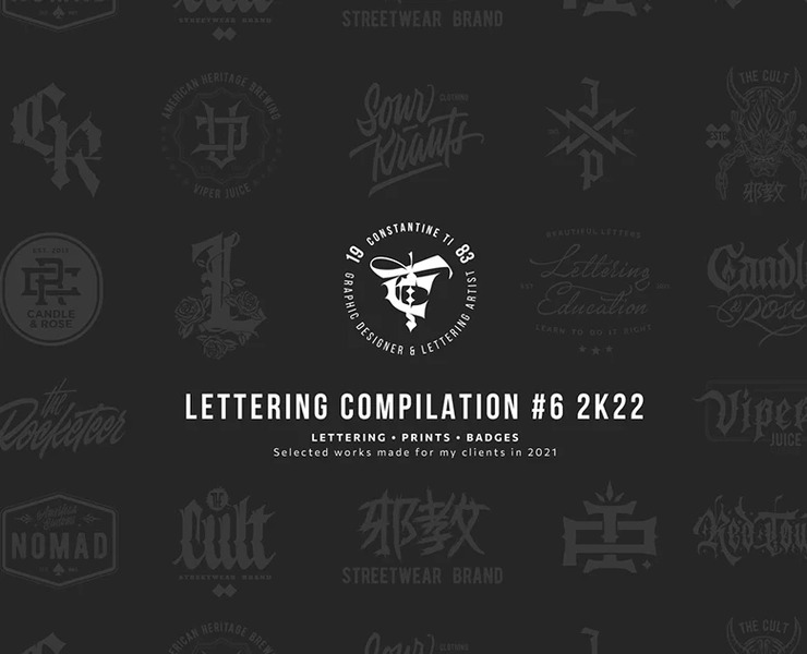 Lettering compilation #6 2K22 /Lettering-prints-badges/ — Графика на Dprofile