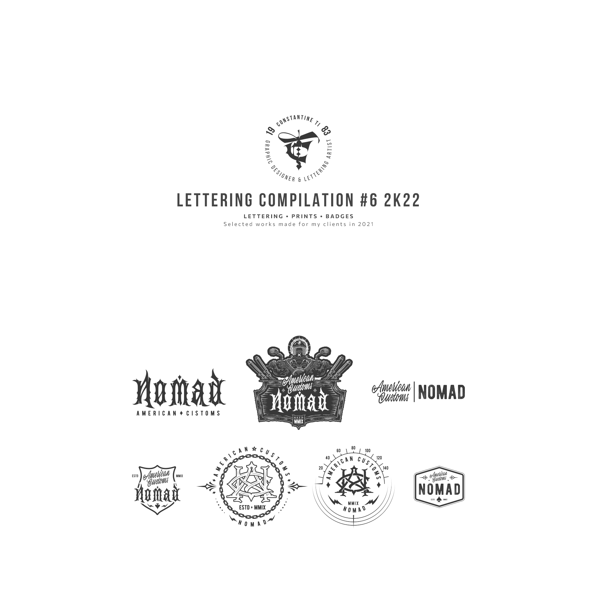 Lettering compilation #6 2K22 /Lettering-prints-badges/ — Изображение №1 — Графика на Dprofile