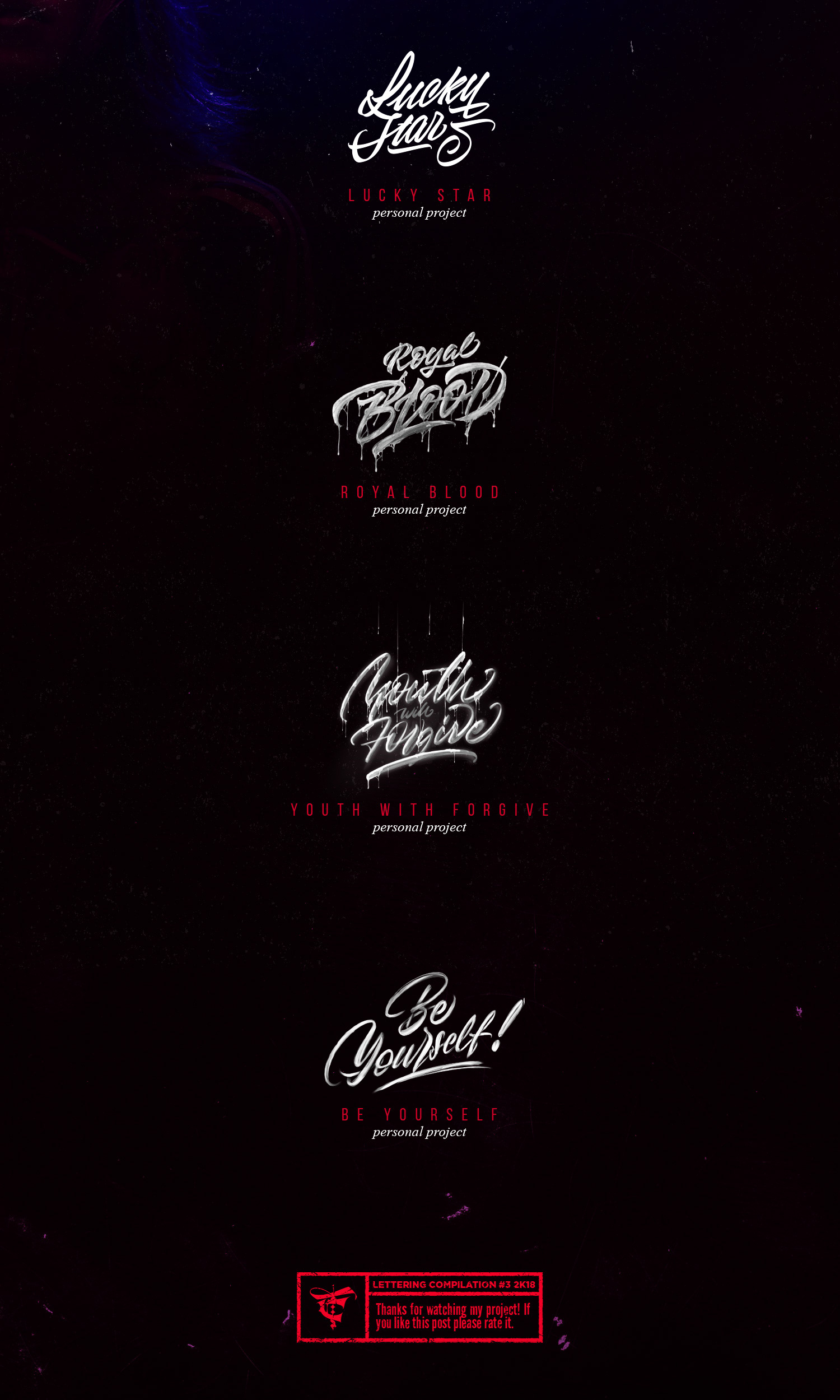 Lettering compilation #3 2K18 — Изображение №9 — Графика на Dprofile