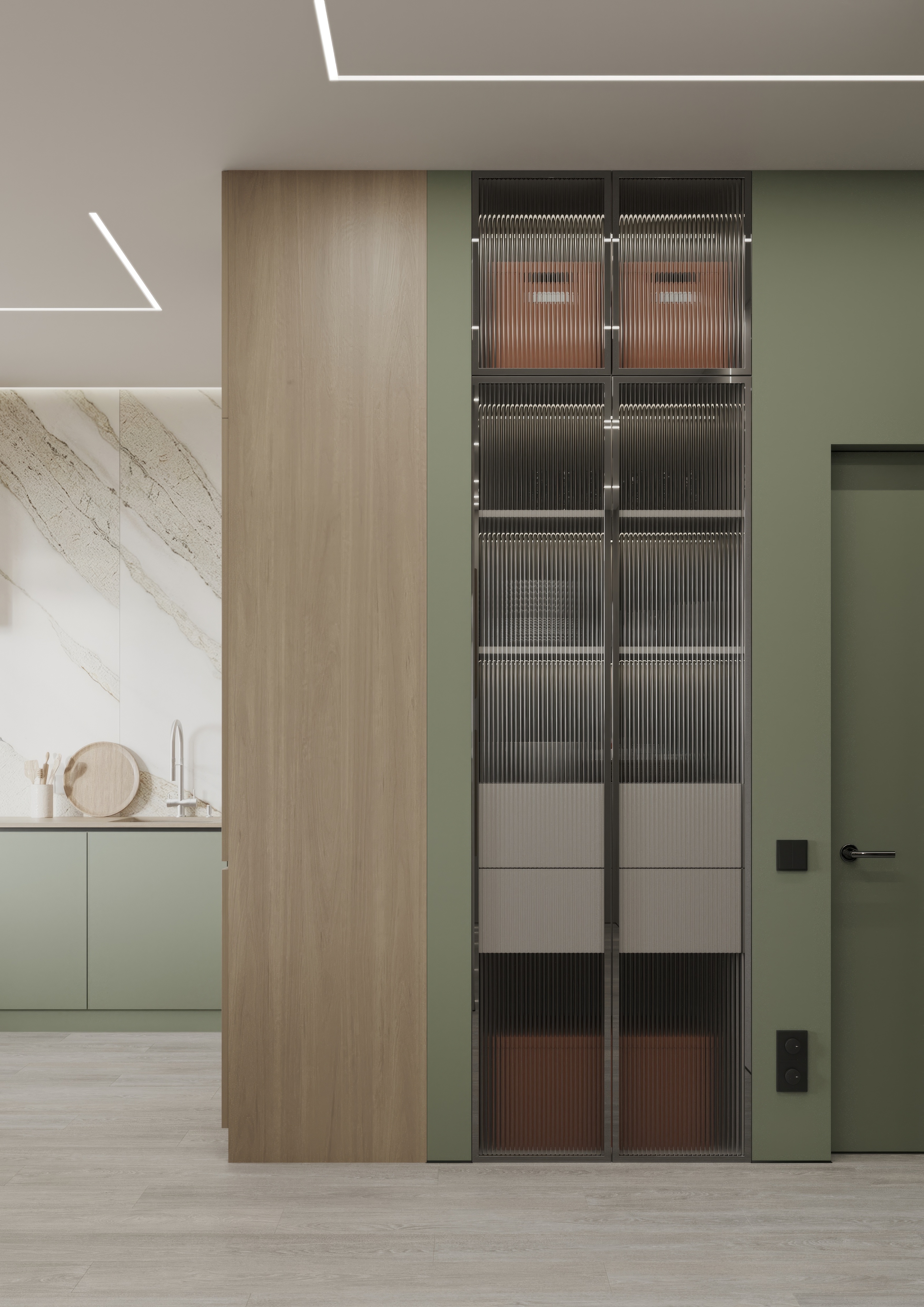 Большая кухня-гостиная из проекта ЖК Novatoria — Изображение №10 — Иллюстрация, 3D на Dprofile