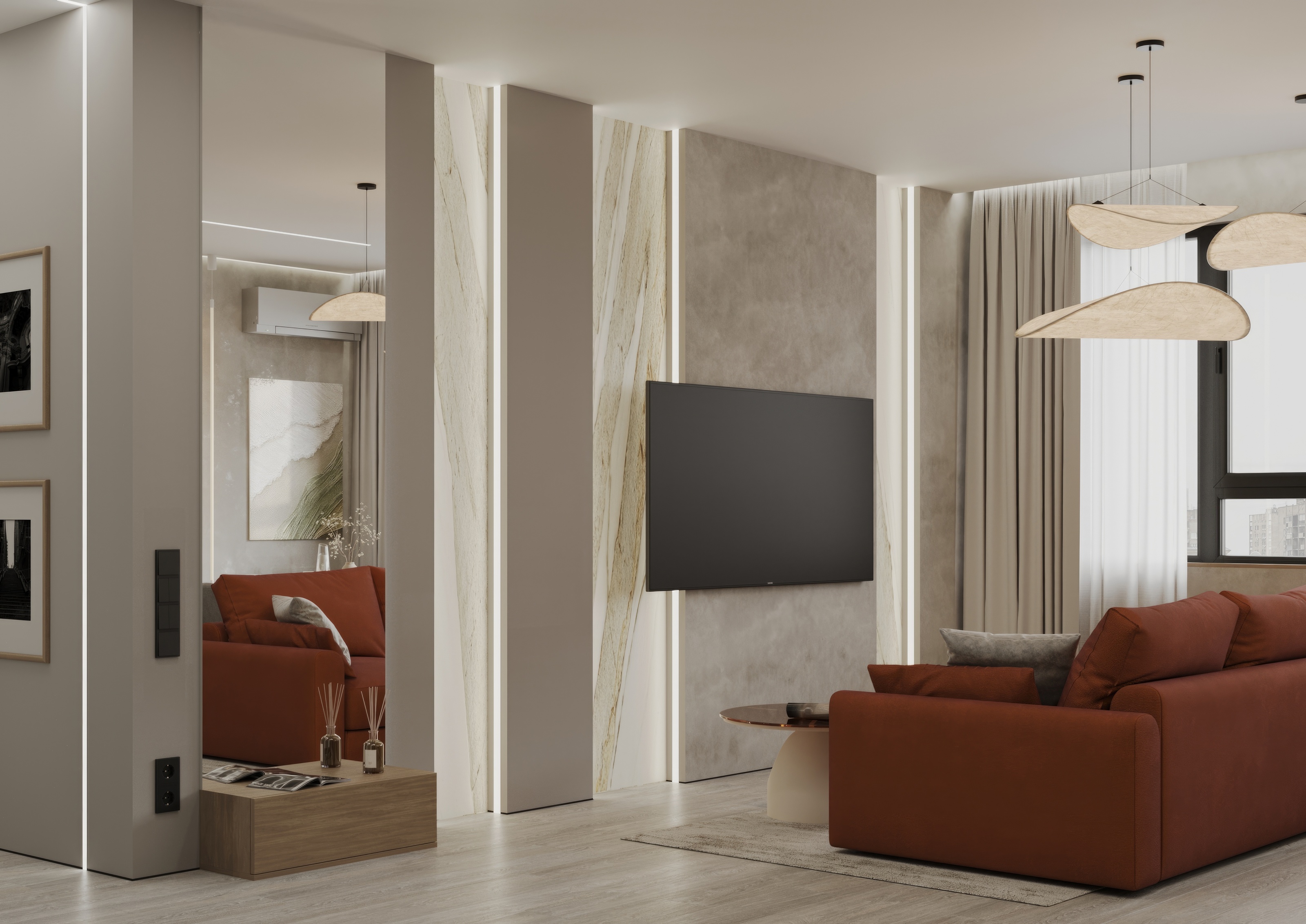 Большая кухня-гостиная из проекта ЖК Novatoria — Изображение №6 — Иллюстрация, 3D на Dprofile