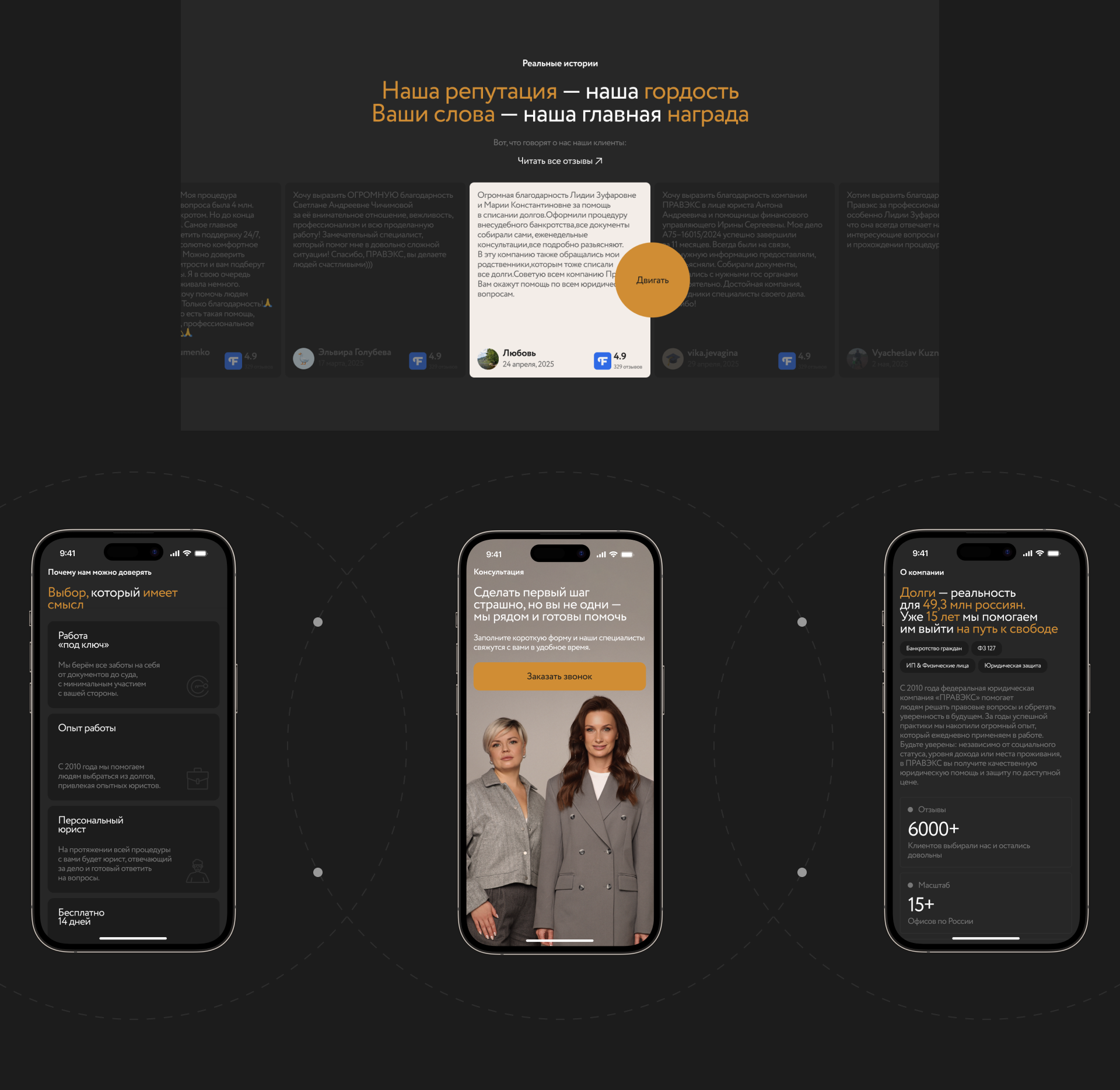 PRAVEX — Federal Legal Company Website Redesign — Изображение №5 — Интерфейсы на Dprofile