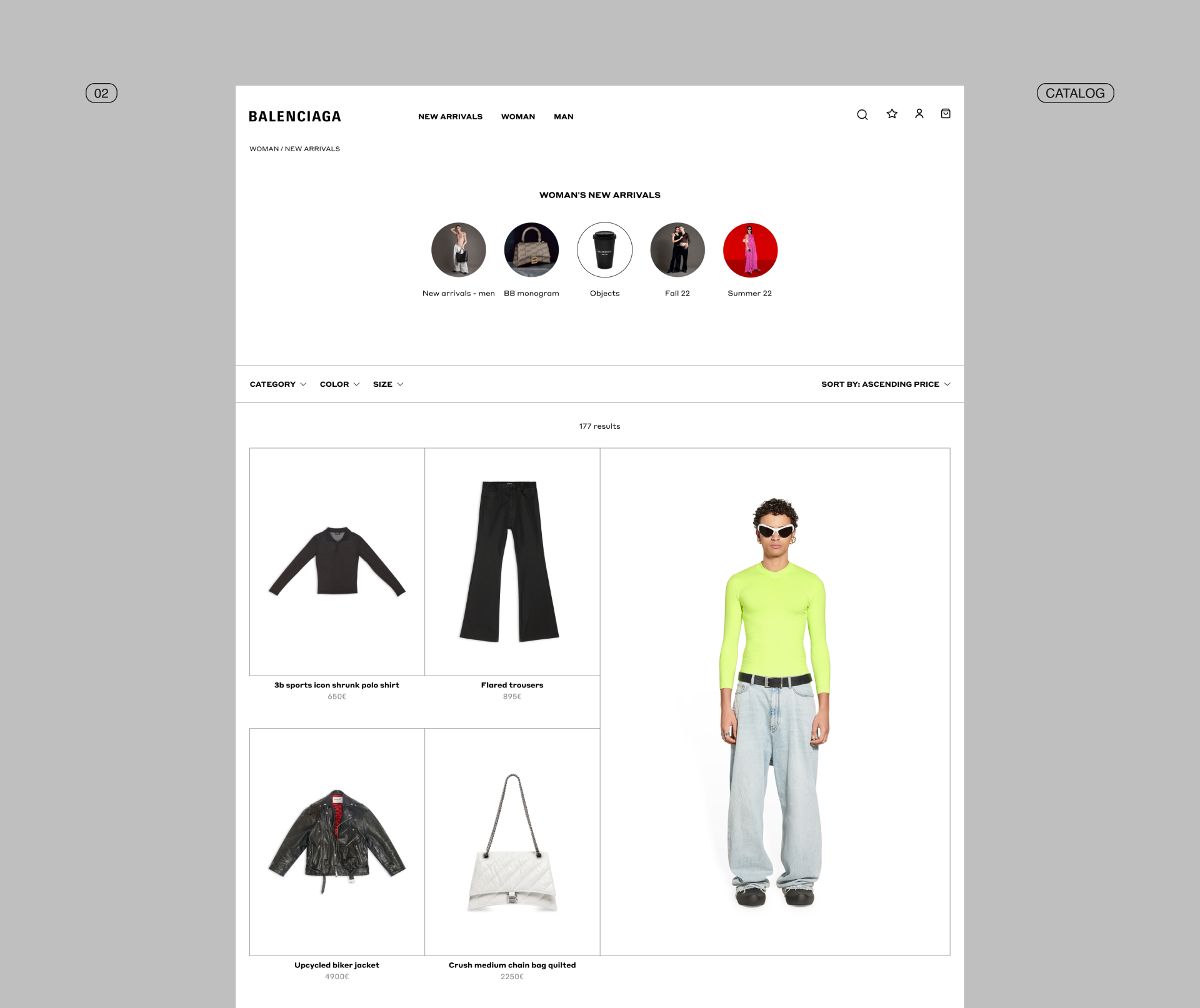 BALENCIAGA | E-commerce redesign — Изображение №6 — Интерфейсы на Dprofile