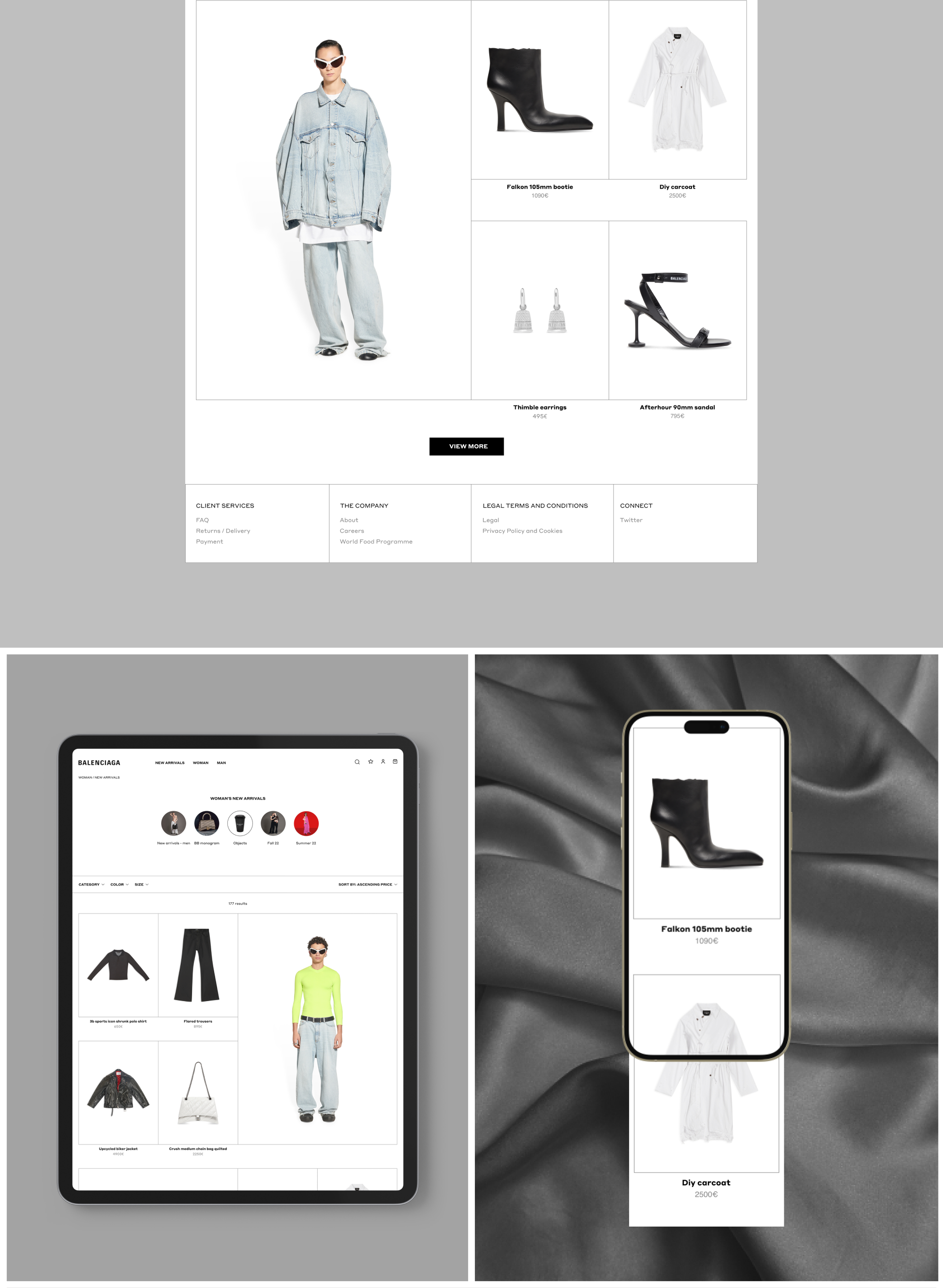 BALENCIAGA | E-commerce redesign — Изображение №7 — Интерфейсы на Dprofile