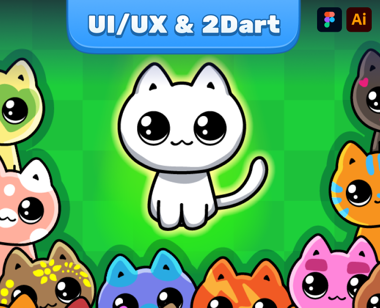 UI/UX Game. Мои котики. Котоворлд — Интерфейсы, Иллюстрация на Dprofile