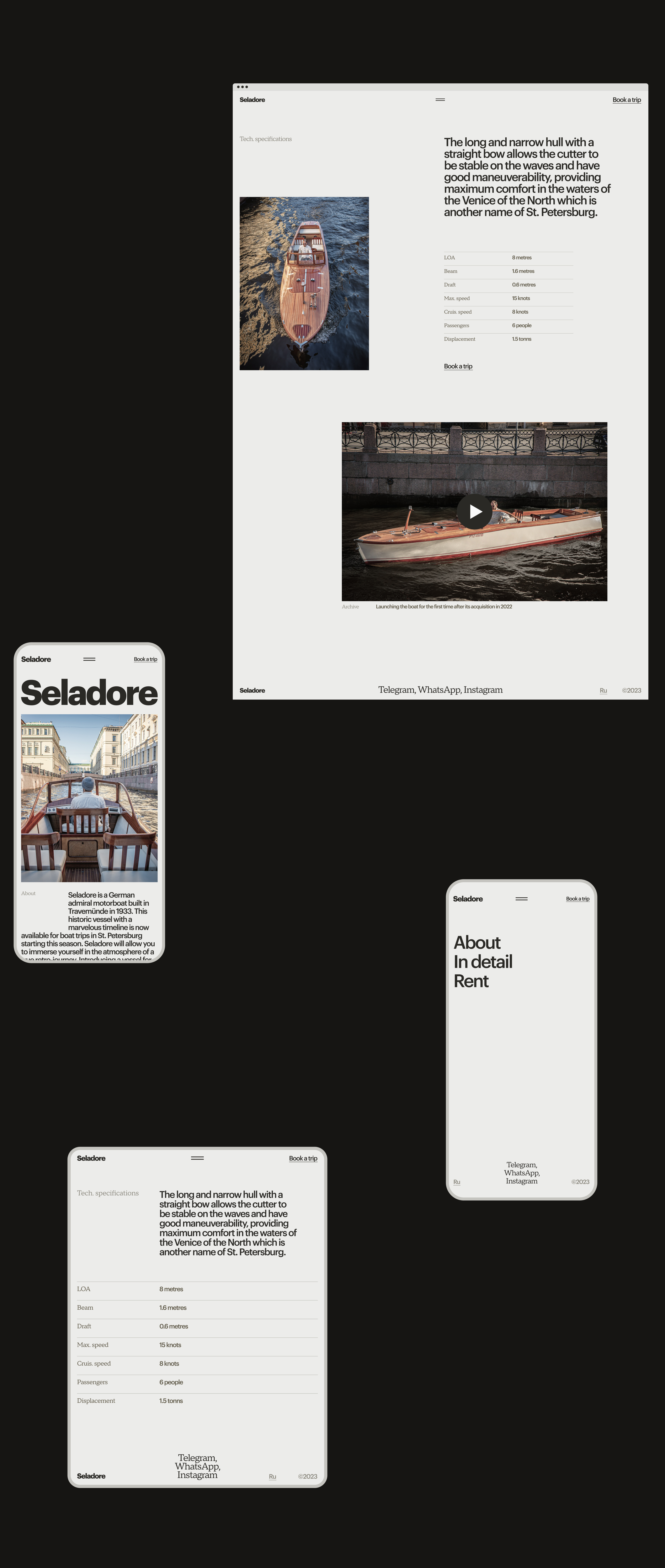 Seladore — Since 1933 — Изображение №6 — Интерфейсы, Брендинг на Dprofile
