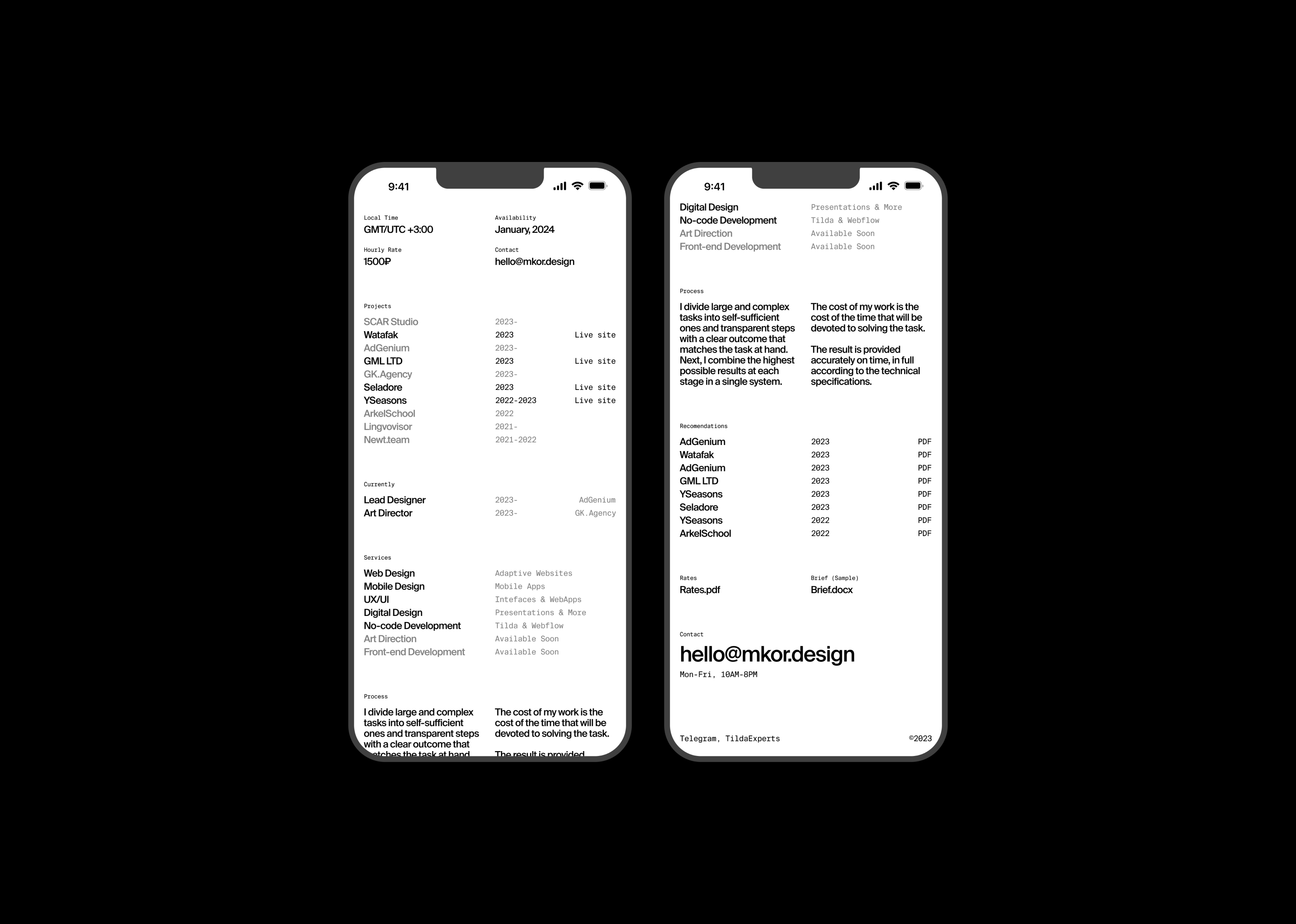 MK.D — Temporary Portfolio 2023–2024 — Изображение №7 — Интерфейсы на Dprofile