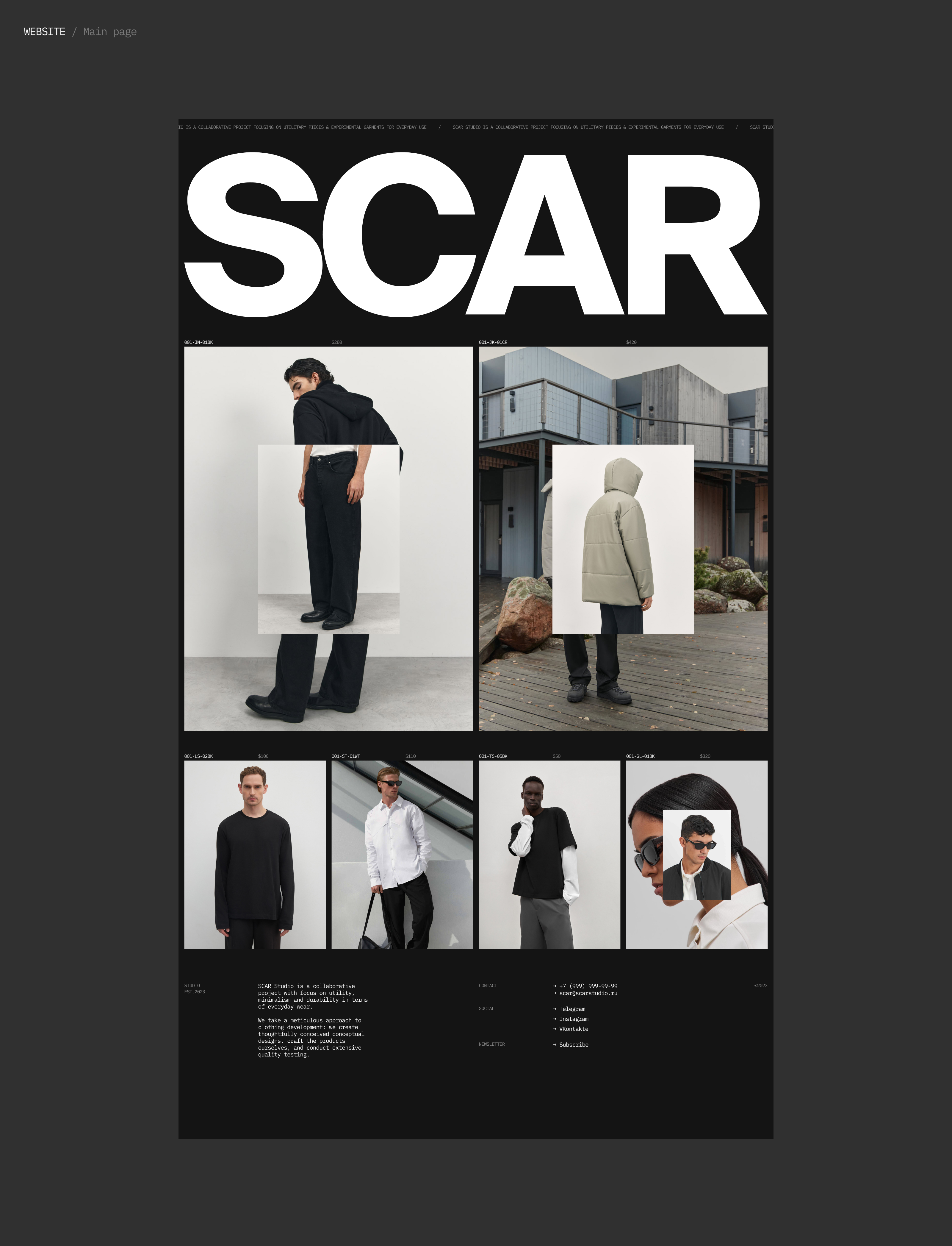 SCAR Studio — Изображение №2 — Интерфейсы, Брендинг на Dprofile