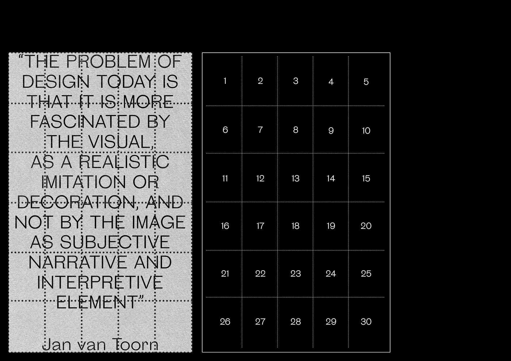 stamp calendar inspired by Jan Van Toorn — Изображение №2 — Графика на Dprofile