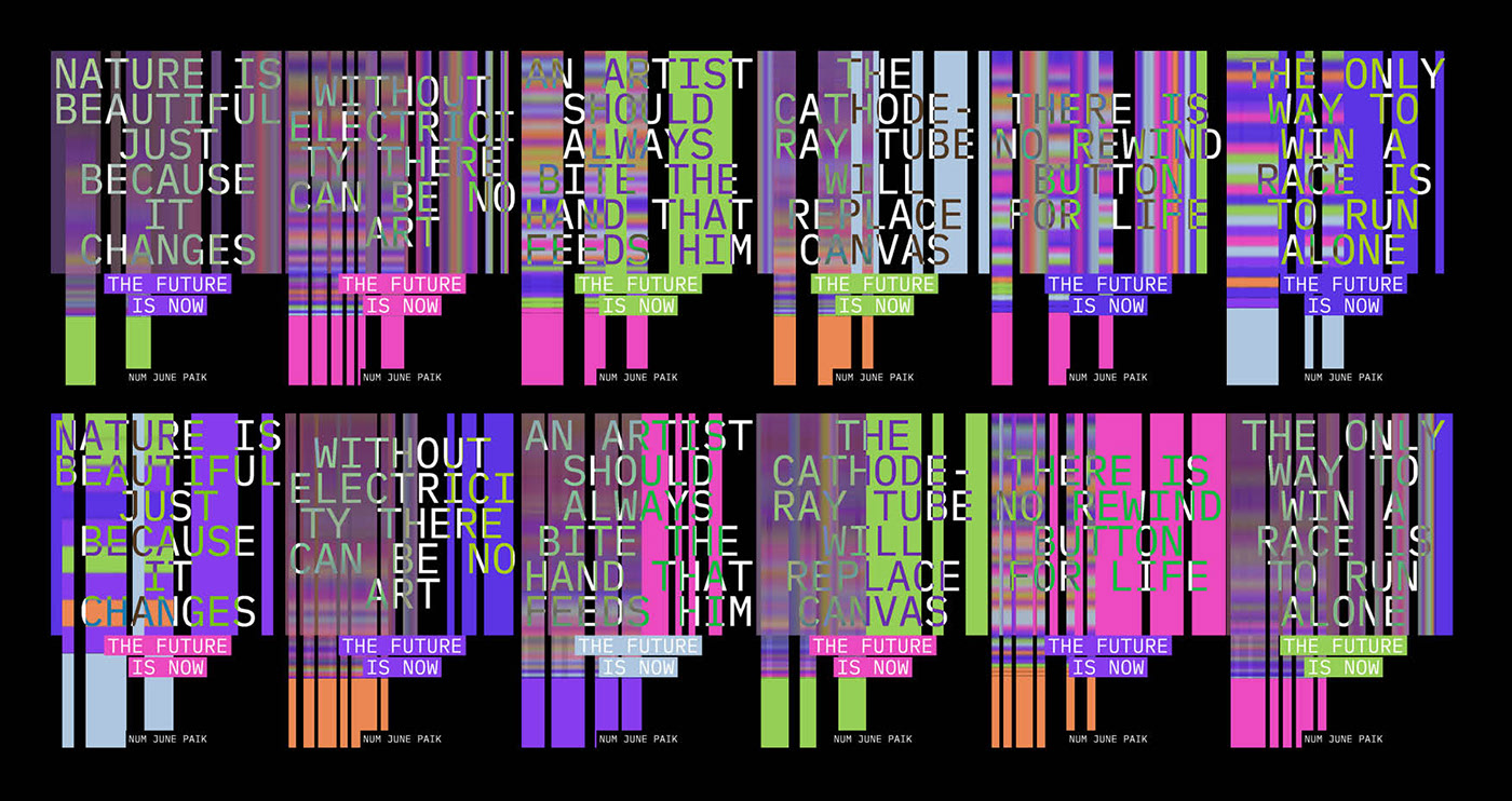 Num June Paik generative posters — Изображение №5 — Графика, Анимация на Dprofile