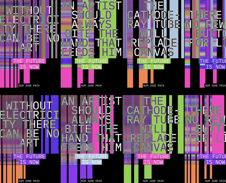 Num June Paik generative posters на Dprofile