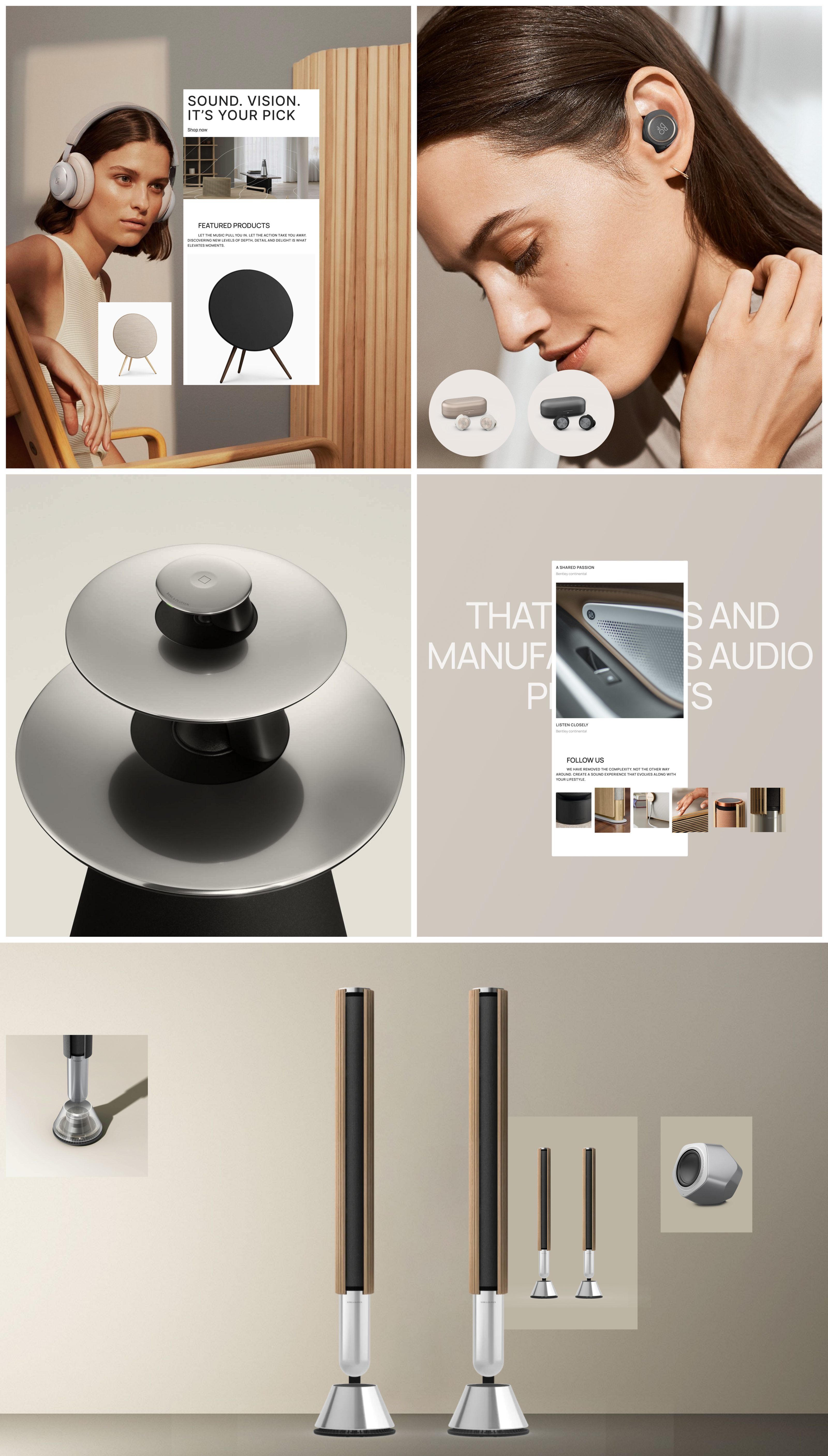Bang&Olufsen | E-commerce redesign — Изображение №2 — Брендинг, Интерфейсы на Dprofile