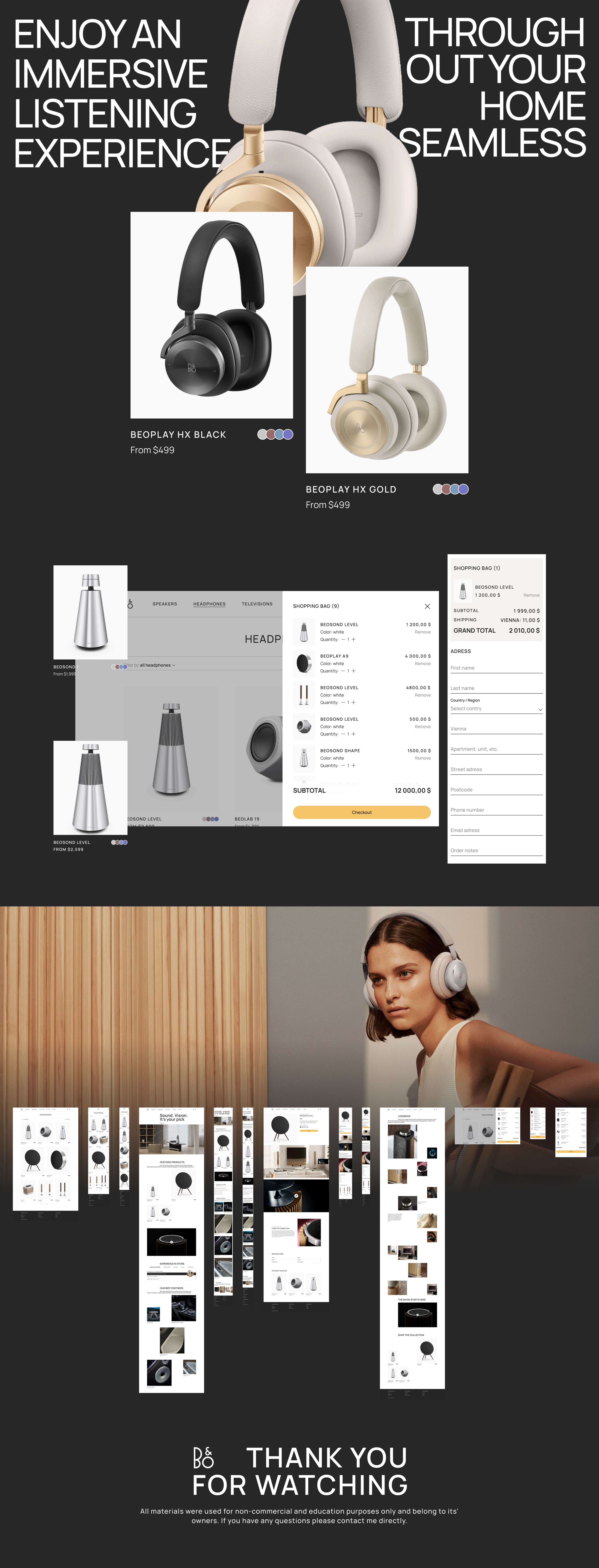 Bang&Olufsen | E-commerce redesign — Изображение №5 — Брендинг, Интерфейсы на Dprofile