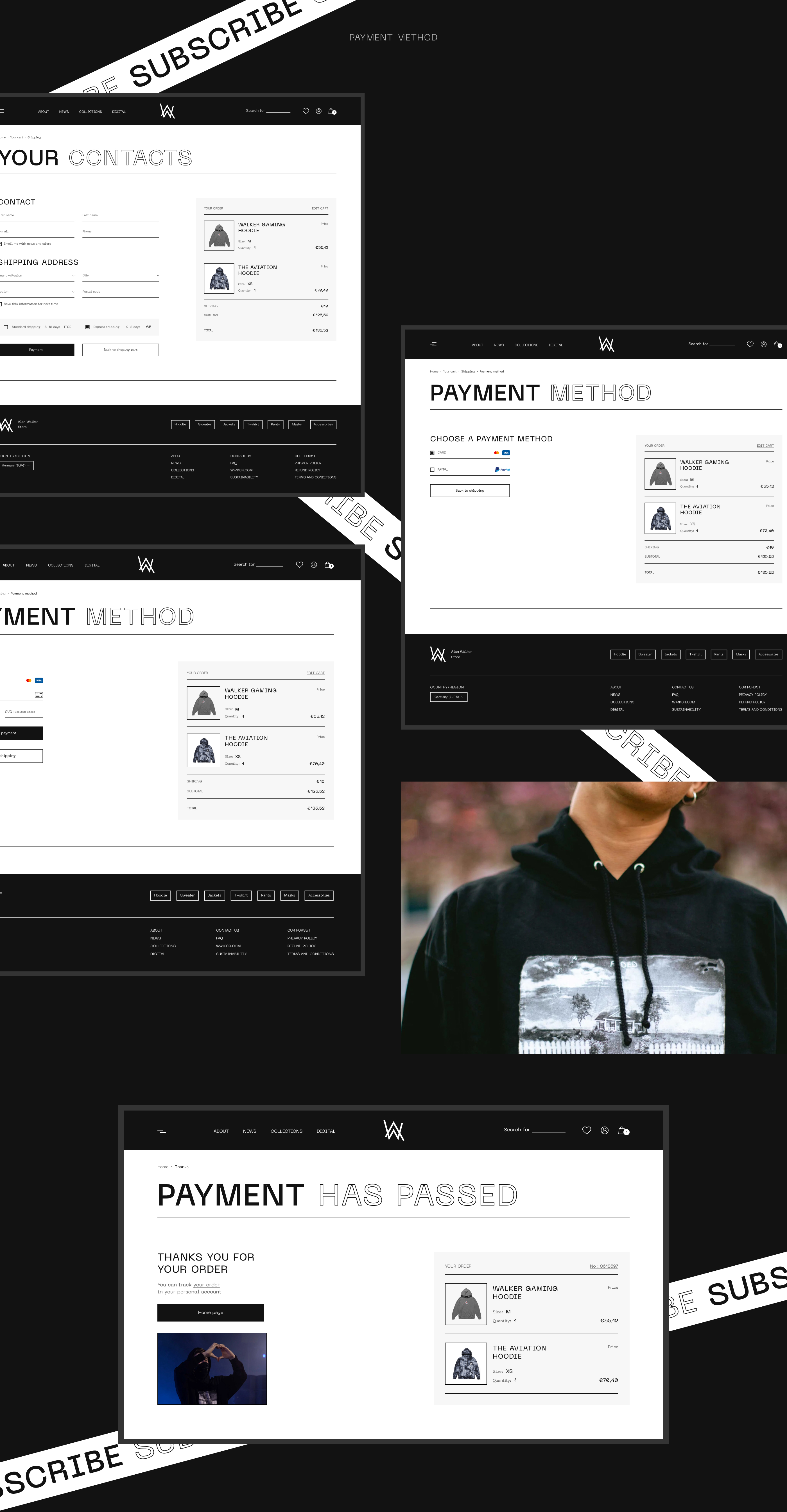 E-commerse I Alan Walker Store I UX / UI Design Concept — Изображение №6 — Маркетинг, Интерфейсы на Dprofile