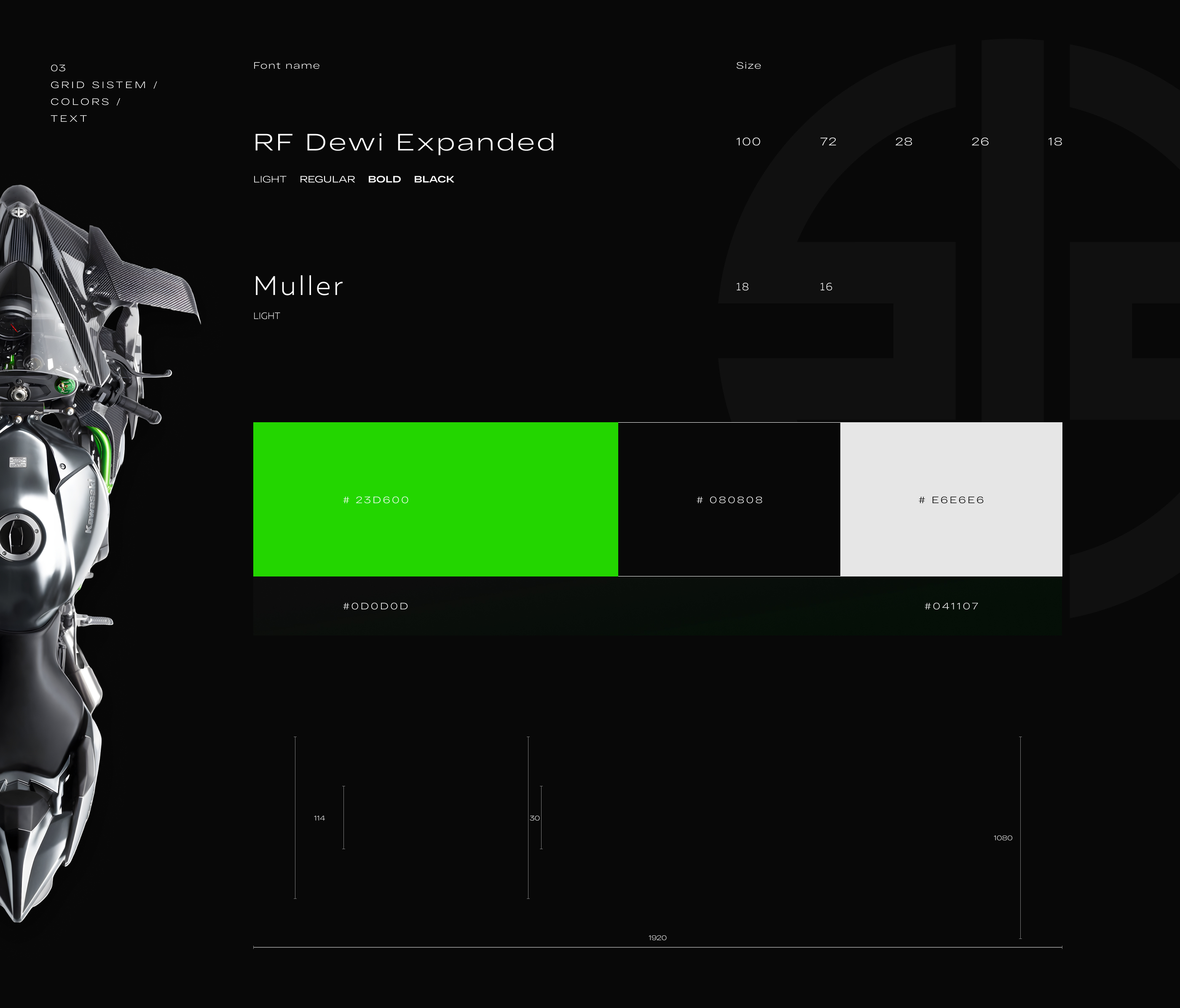 Concept Kawasaki H2R landing page — Изображение №6 — Интерфейсы, Брендинг, Графика на Dprofile