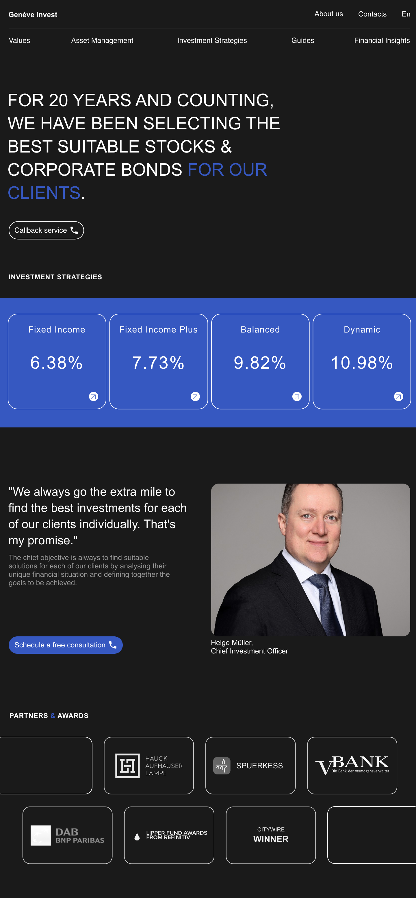 Geneve Invest — Изображение №2 — Интерфейсы на Dprofile
