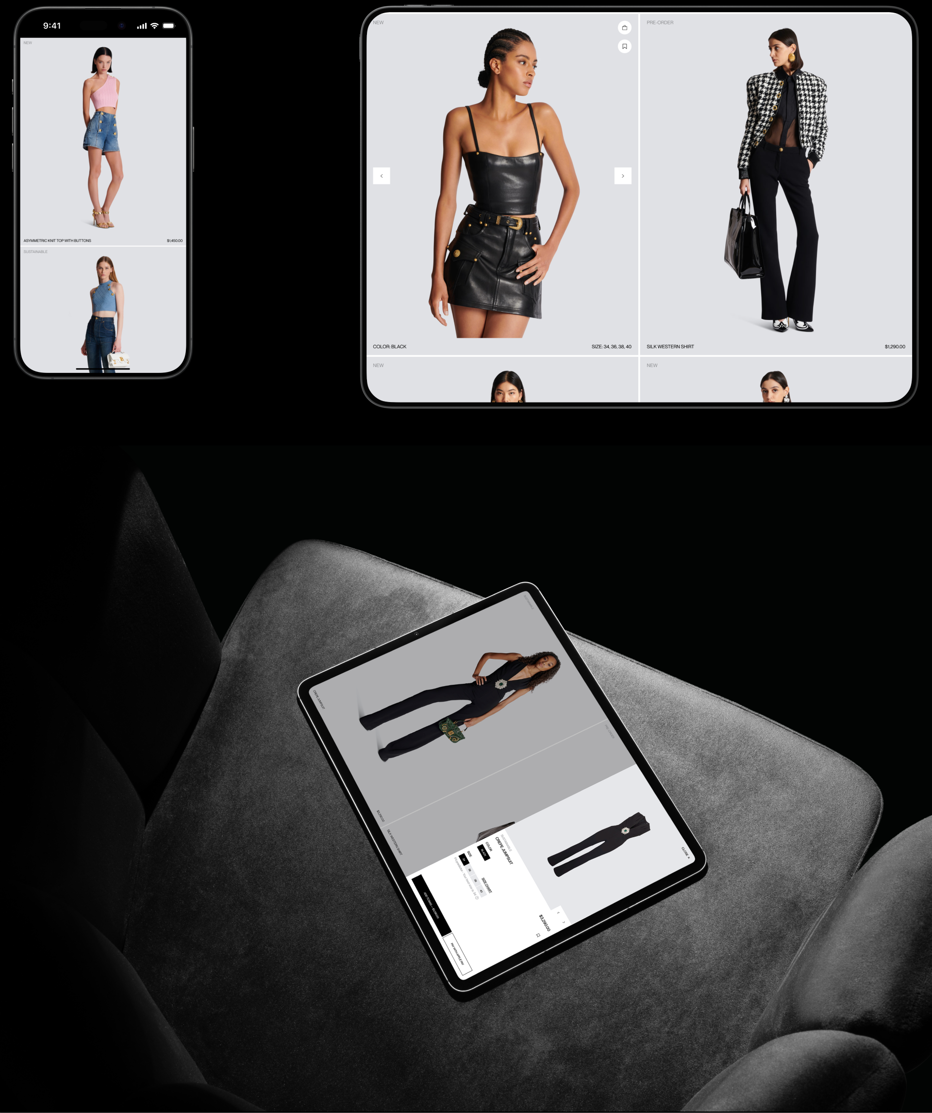 Balmain | E-commerce — Изображение №4 — Интерфейсы, Брендинг на Dprofile