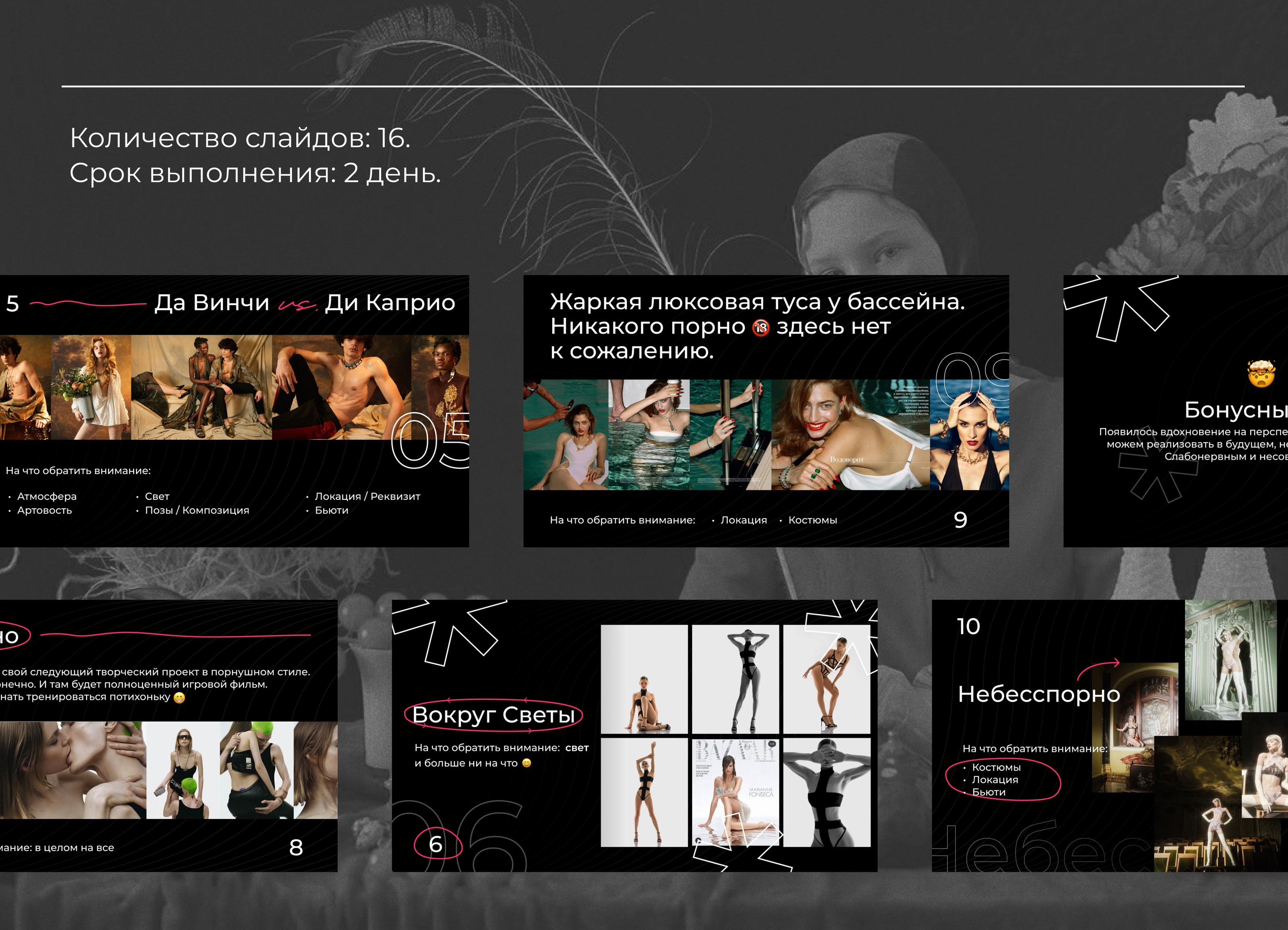 Showcase design of a conceptual photoshoot — Изображение №4 — Графика, Маркетинг на Dprofile