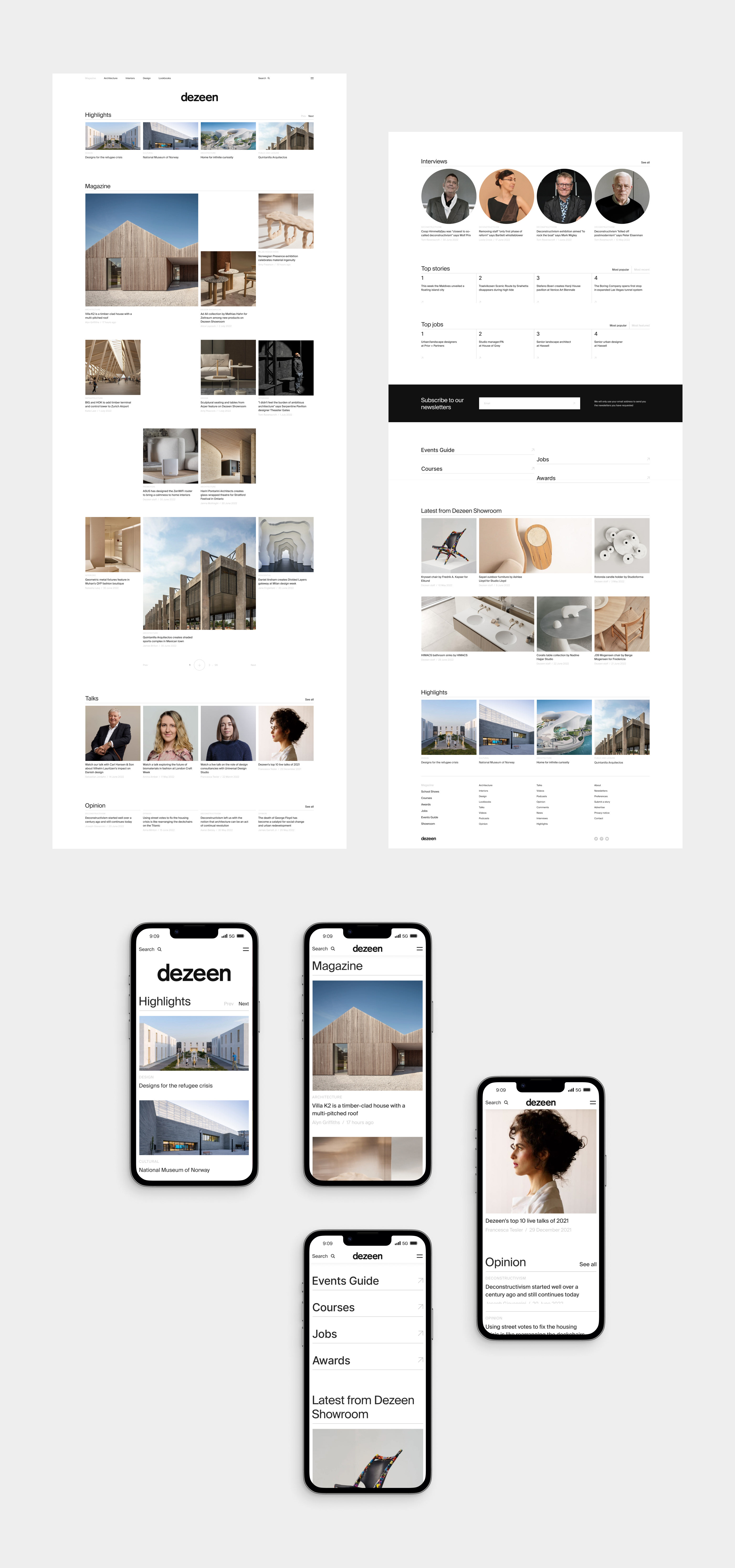 Dezeen | Новостной сайт — Изображение №2 — Интерфейсы на Dprofile