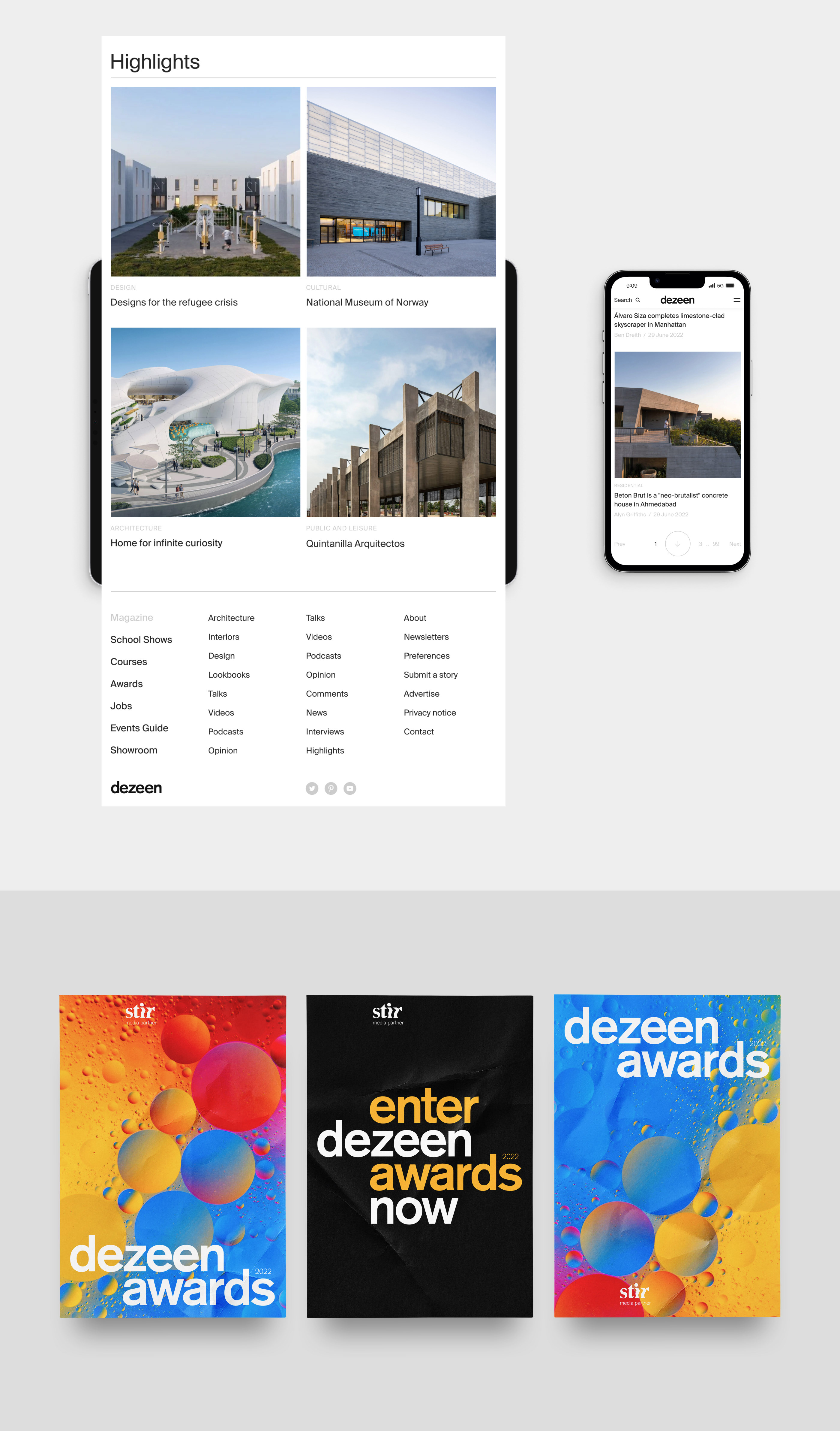 Dezeen | Новостной сайт — Изображение №5 — Интерфейсы на Dprofile