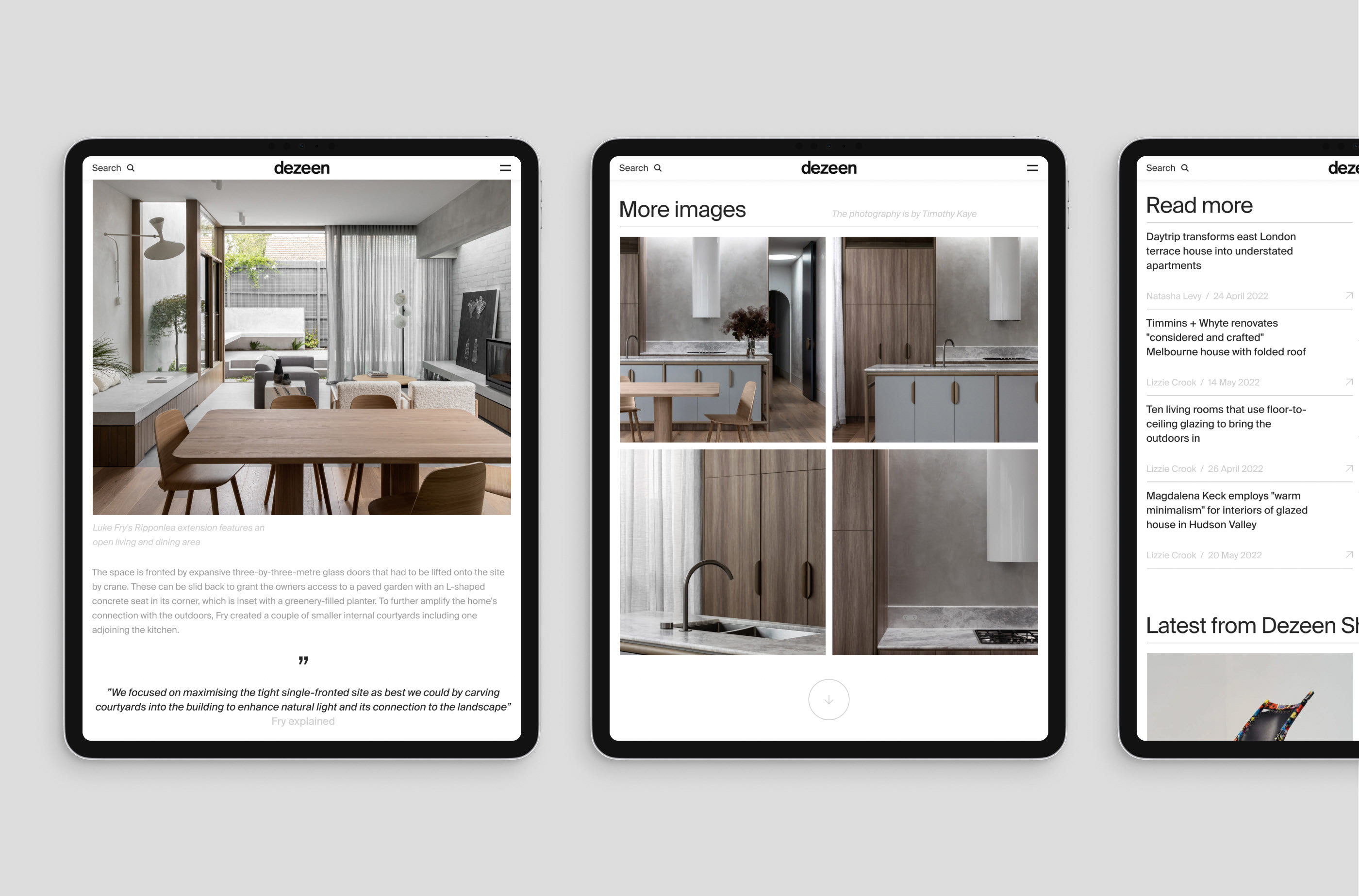 Dezeen | Новостной сайт — Изображение №7 — Интерфейсы на Dprofile
