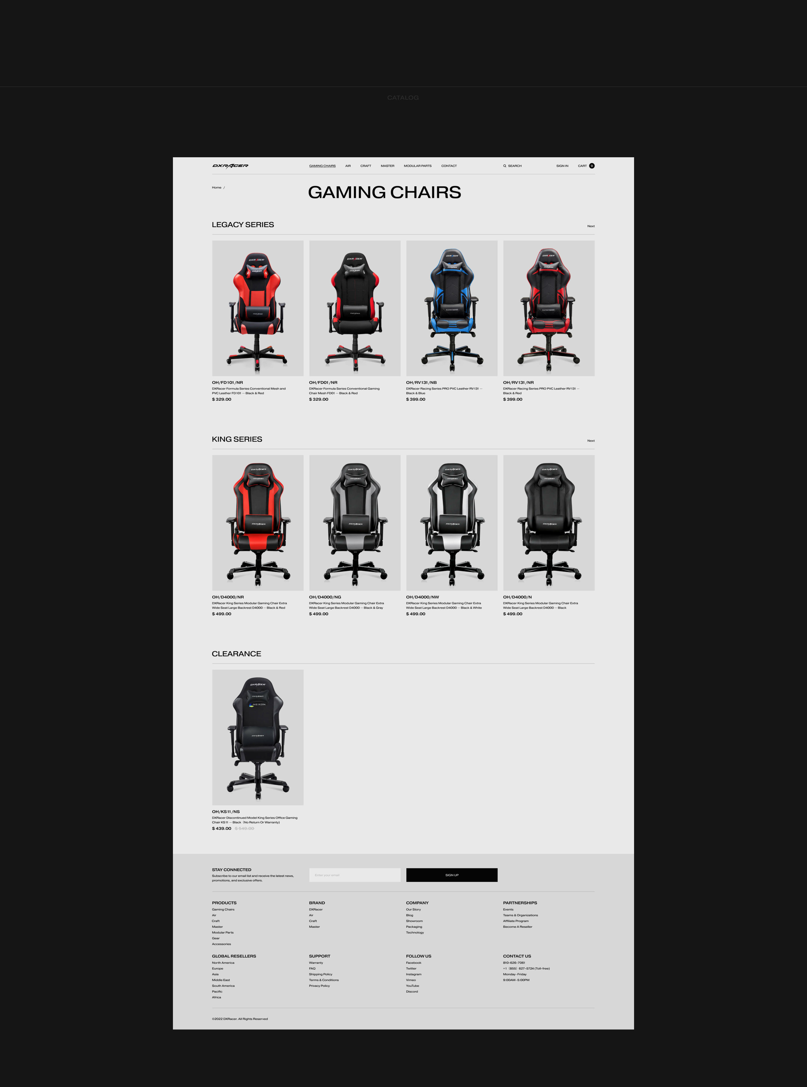 DXRacer | Интернет-магазин — Изображение №4 — Интерфейсы, Анимация на Dprofile