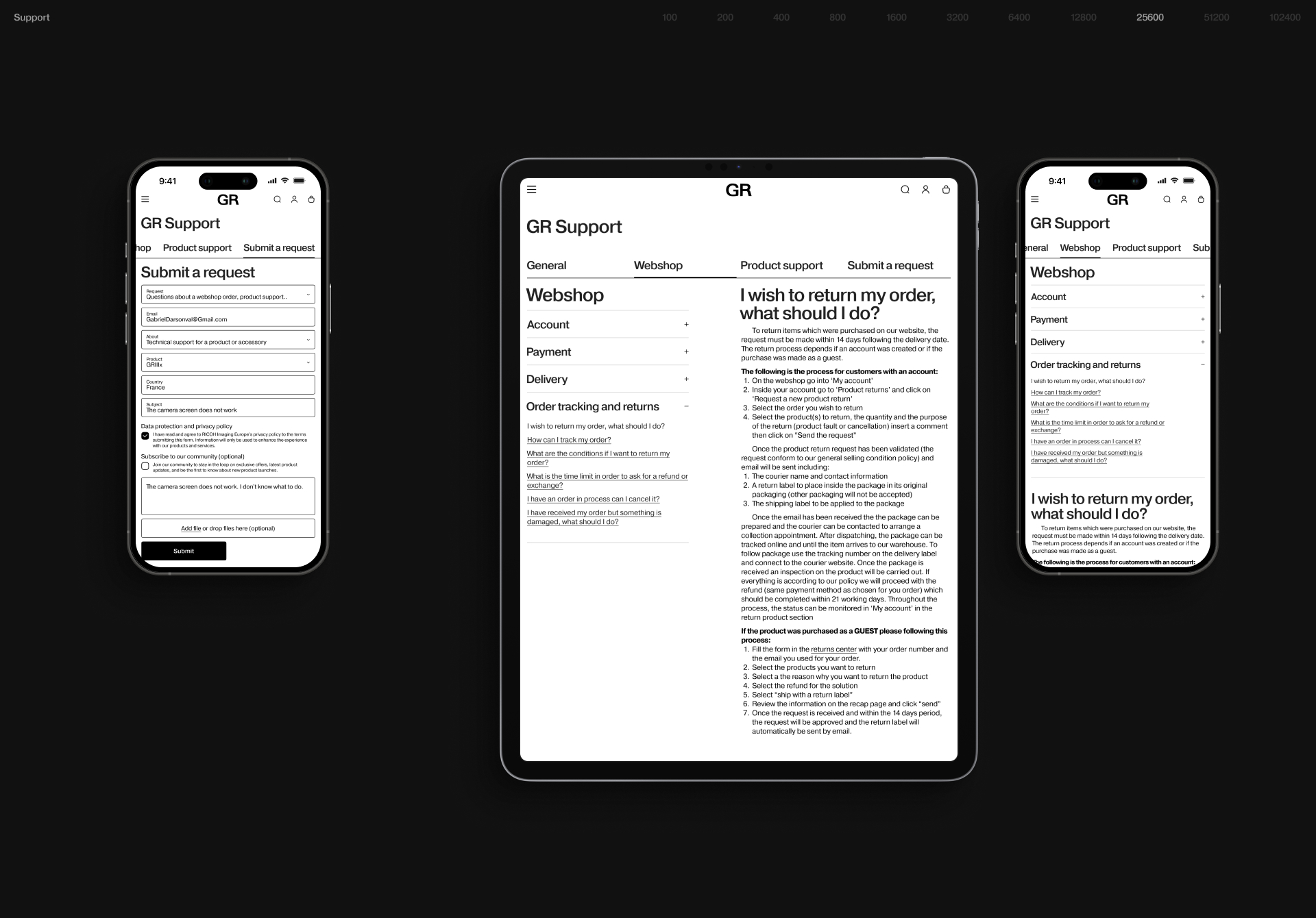 Ricoh GR | Интернет-магазин — Изображение №27 — Интерфейсы, Анимация на Dprofile
