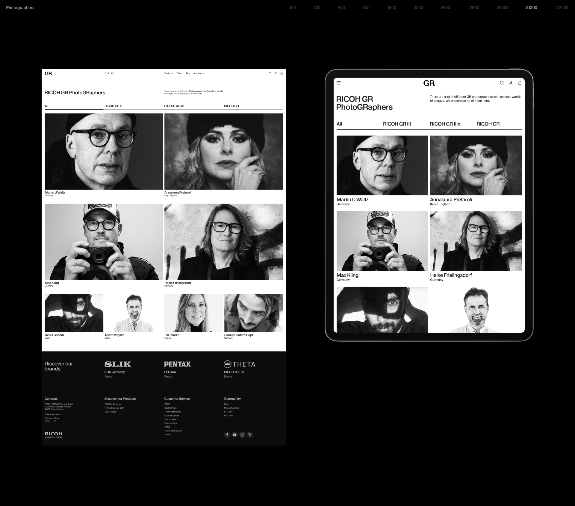 Ricoh GR | Интернет-магазин — Изображение №29 — Интерфейсы, Анимация на Dprofile
