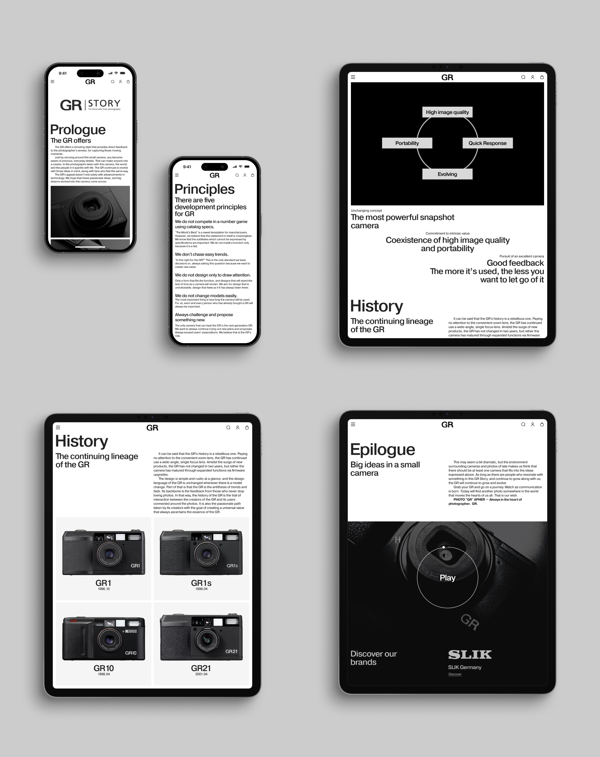 Ricoh GR | Интернет-магазин — Изображение №19 — Интерфейсы, Анимация на Dprofile