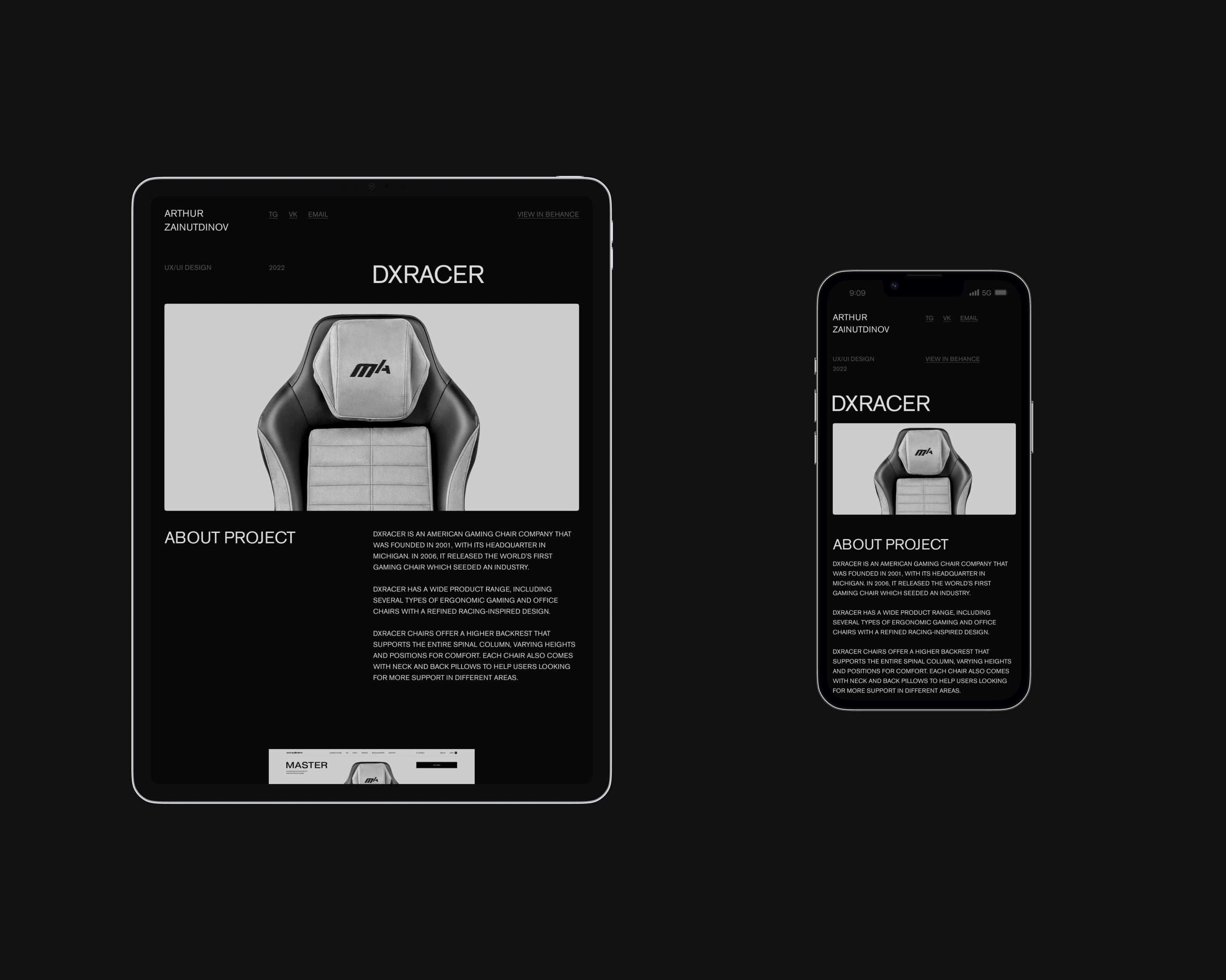 Сайт-портфолио — Изображение №9 — Интерфейсы на Dprofile