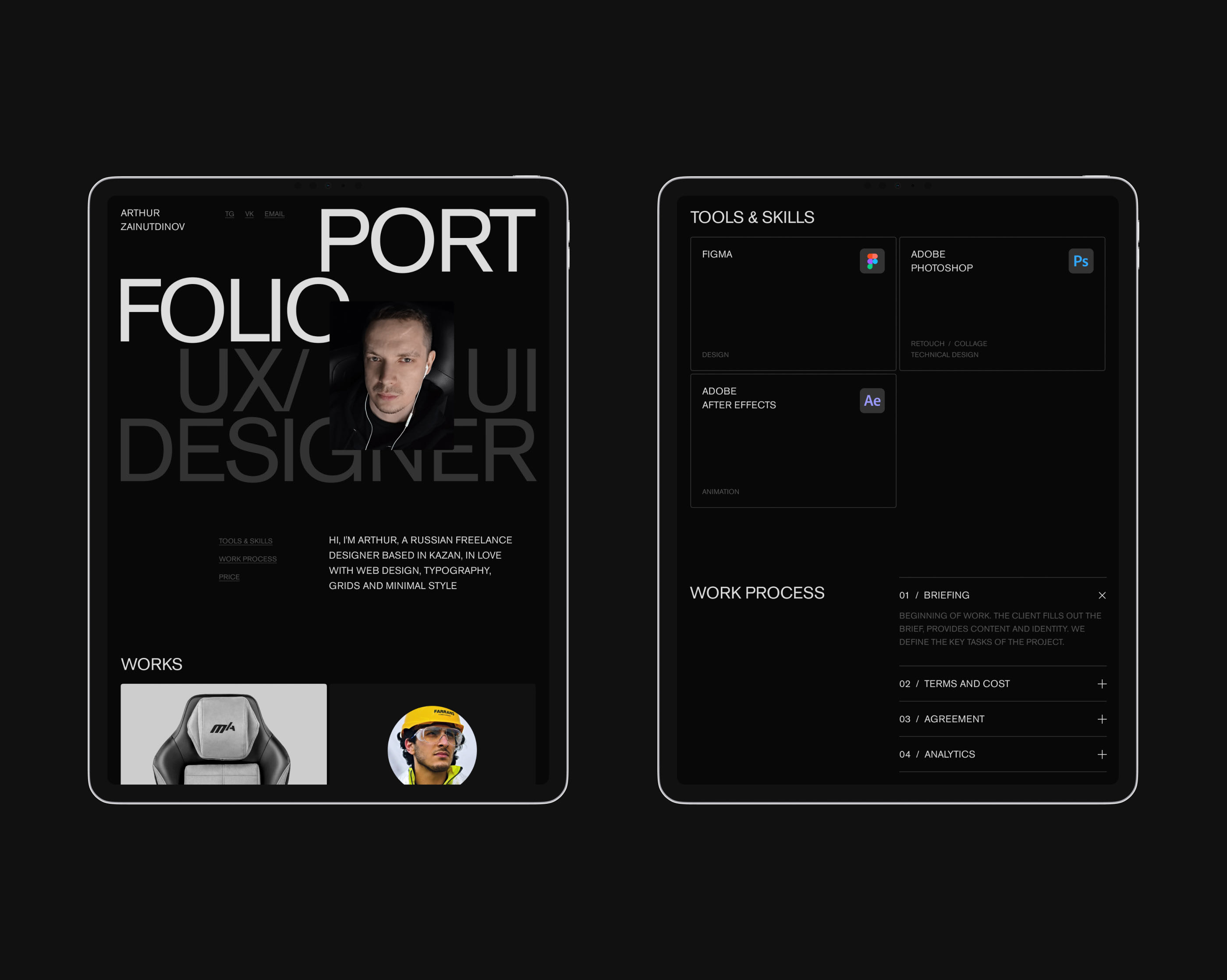 Сайт-портфолио — Изображение №4 — Интерфейсы на Dprofile