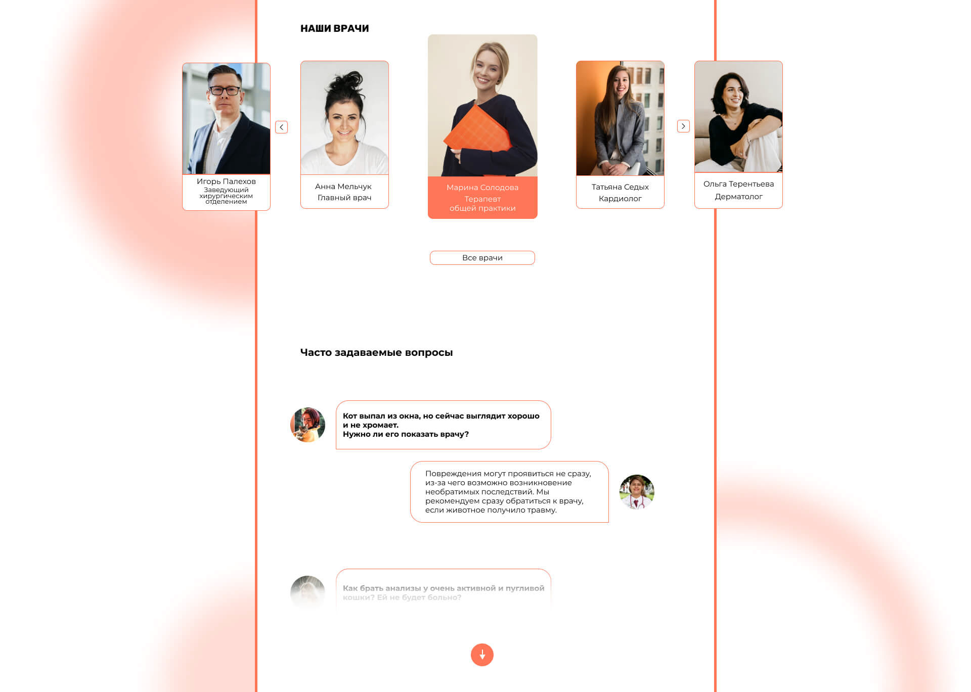 Landing page Cat Doctor — Изображение №6 — Интерфейсы на Dprofile