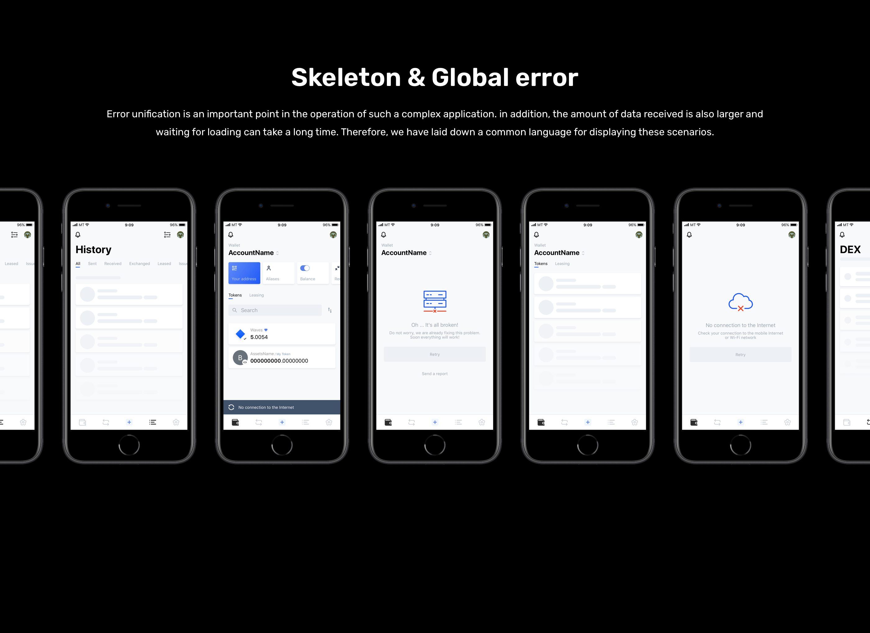 Waves Wallet 𐄂 Crypto App — Изображение №8 — Интерфейсы на Dprofile