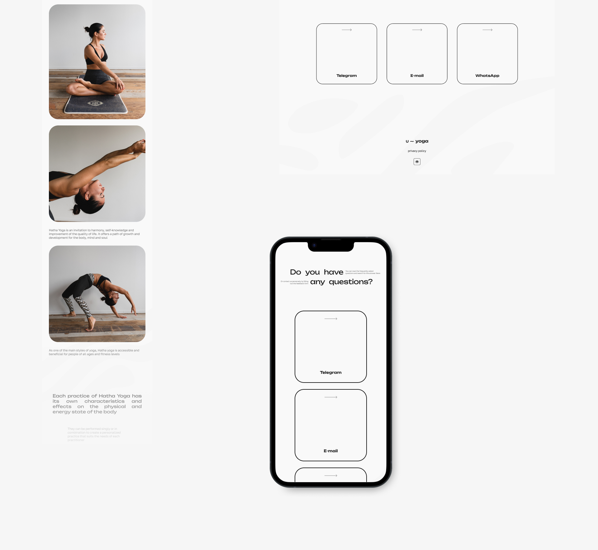 Yoga Studio | Concept — Изображение №13 — Интерфейсы, Анимация на Dprofile