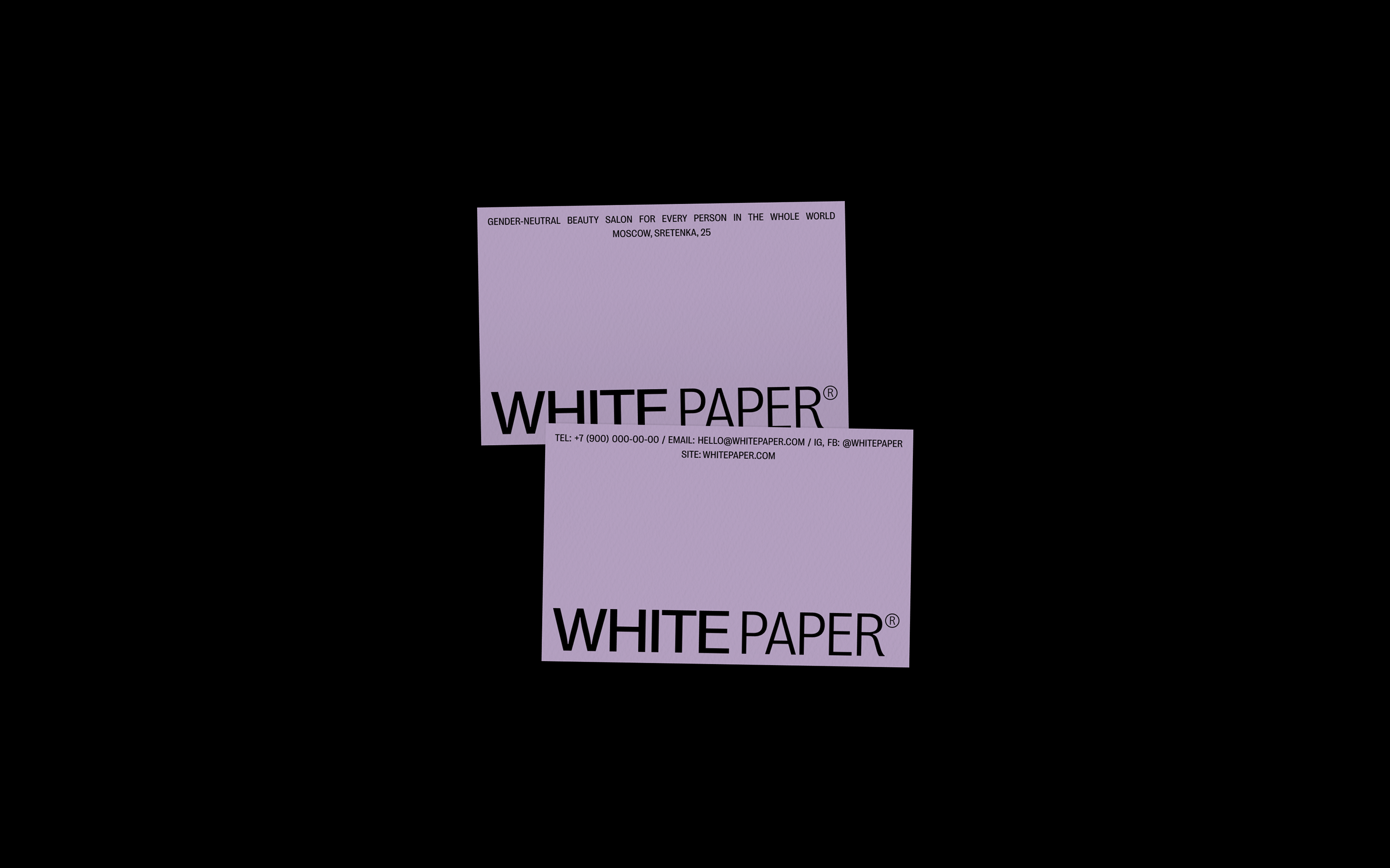 WHITE PAPER® — Изображение №11 — Брендинг на Dprofile