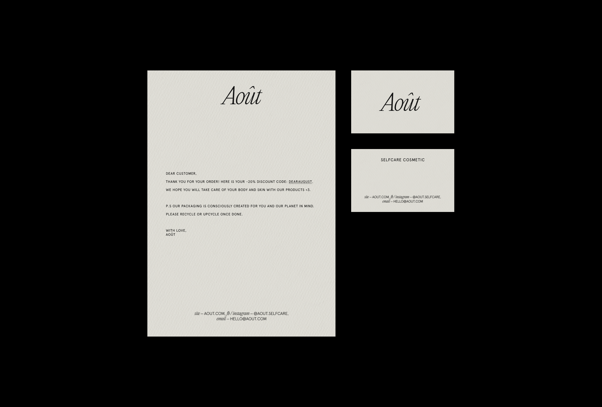 AOÛT — Изображение №3 — Брендинг на Dprofile