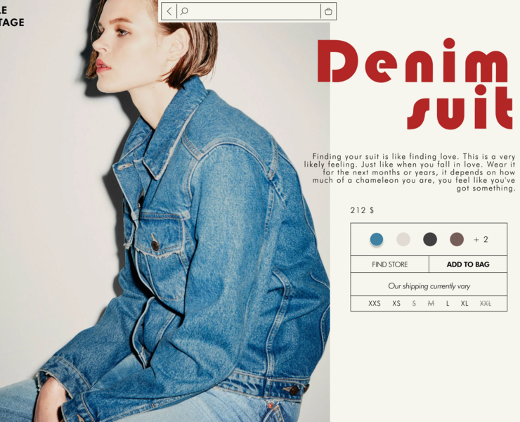 VINTAGE AESTHETICS. LANDING PAGE — Интерфейсы на Dprofile