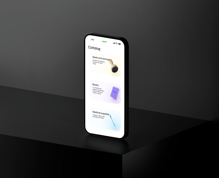Category cards for the Flet website на Dprofile
