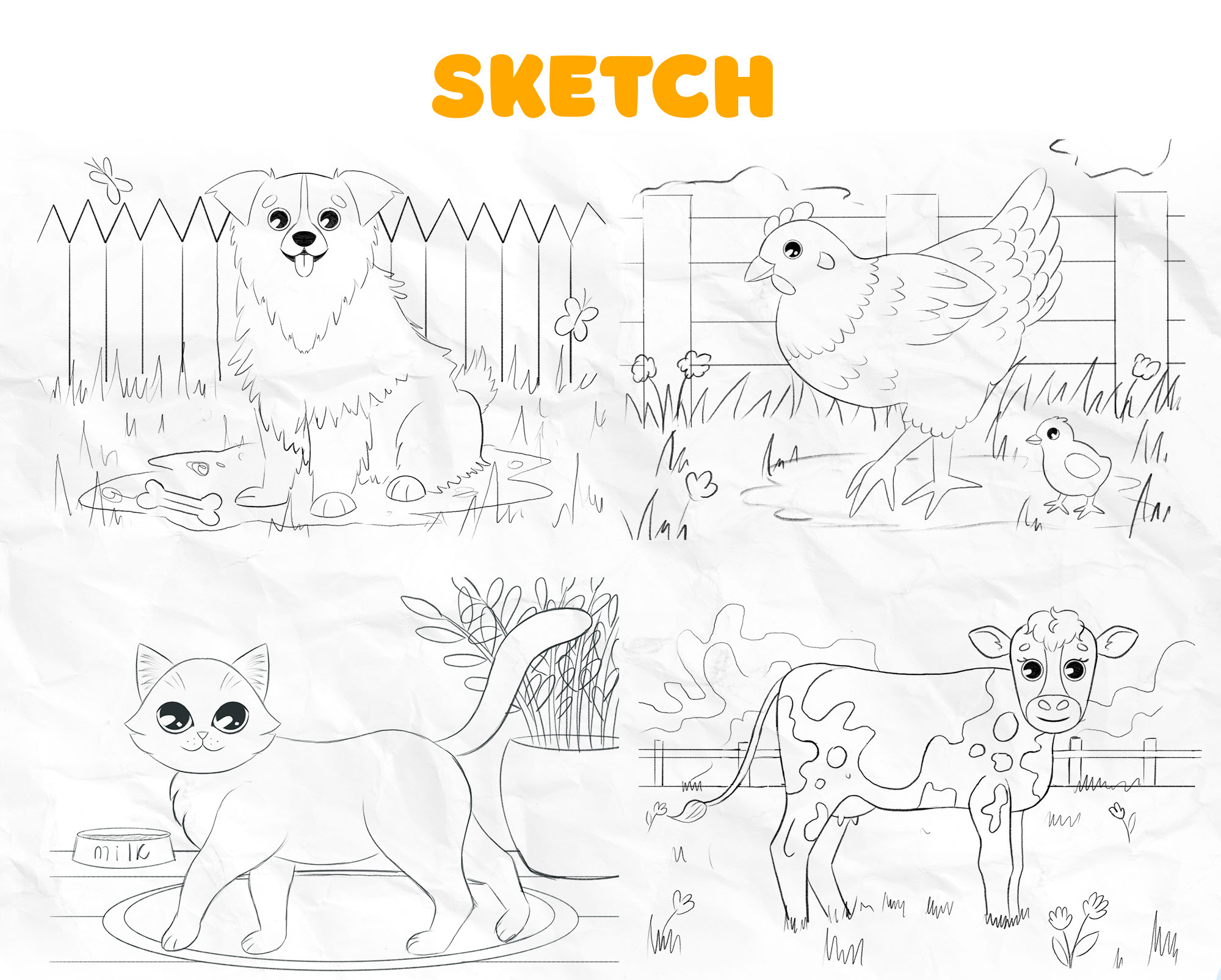 Детские пазлы с животными — Изображение №2 — Иллюстрация на Dprofile