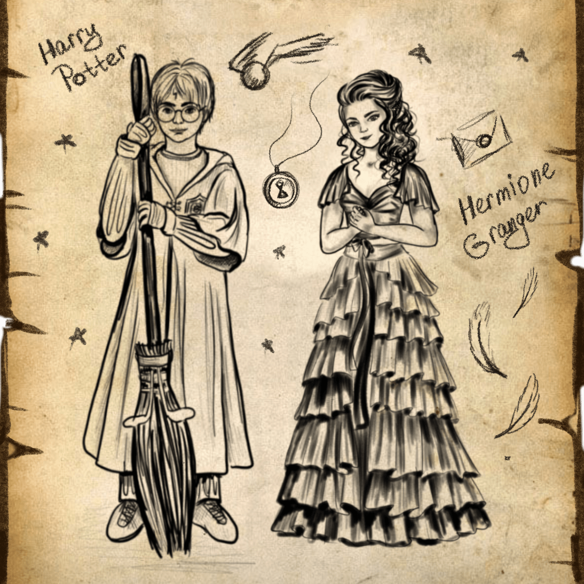 Harry Potter: Sketches of character designs. — Изображение №9 — Иллюстрация на Dprofile
