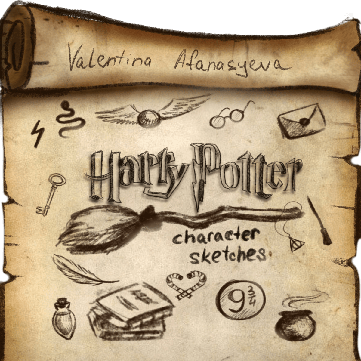 Harry Potter: Sketches of character designs. — Изображение №1 — Иллюстрация на Dprofile