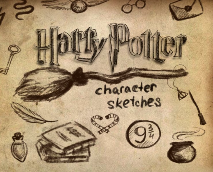Harry Potter: Sketches of character designs. на Dprofile