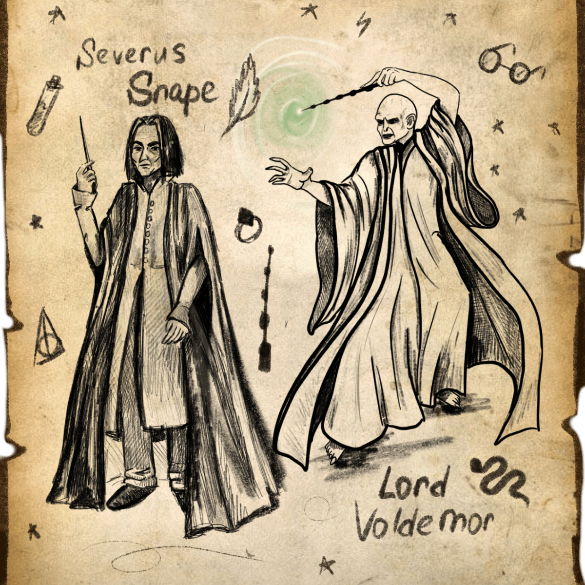 Harry Potter: Sketches of character designs. — Изображение №3 — Иллюстрация на Dprofile