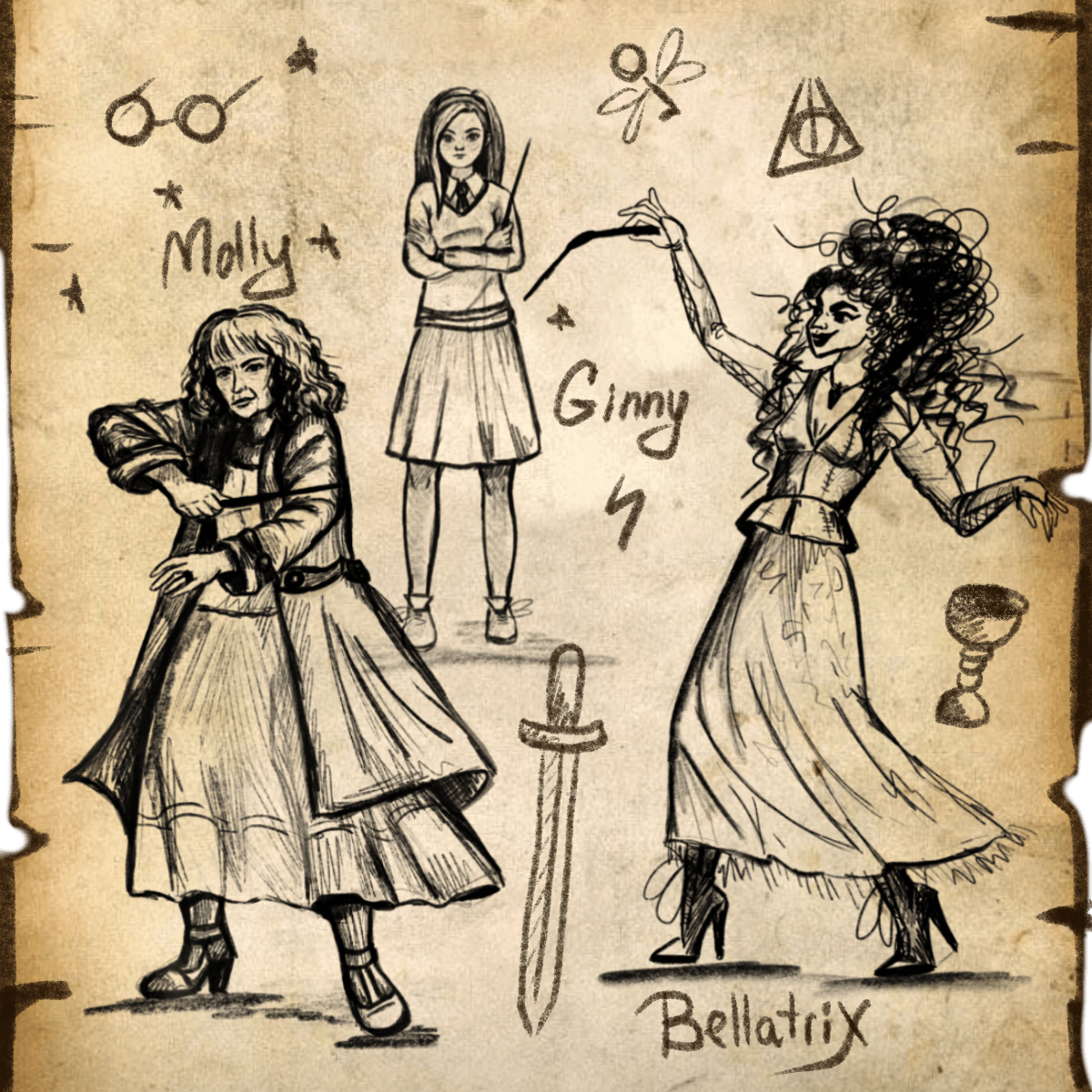Harry Potter: Sketches of character designs. — Изображение №7 — Иллюстрация на Dprofile