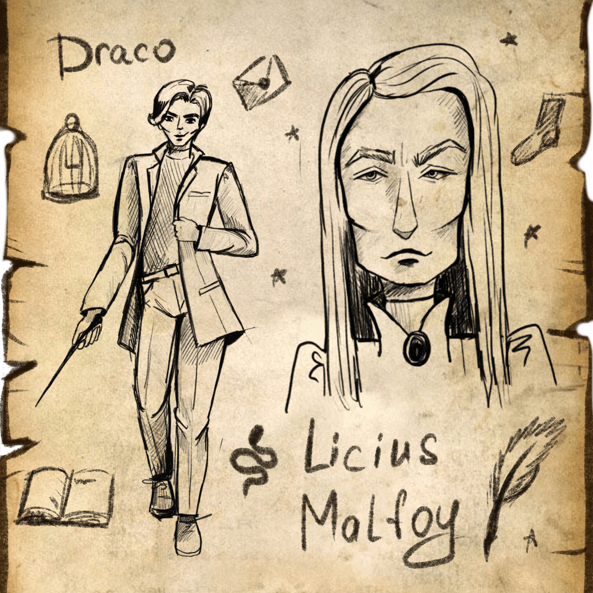 Harry Potter: Sketches of character designs. — Изображение №6 — Иллюстрация на Dprofile