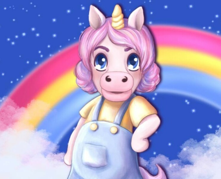 Cartoon Unicorn: Character Creation на Dprofile