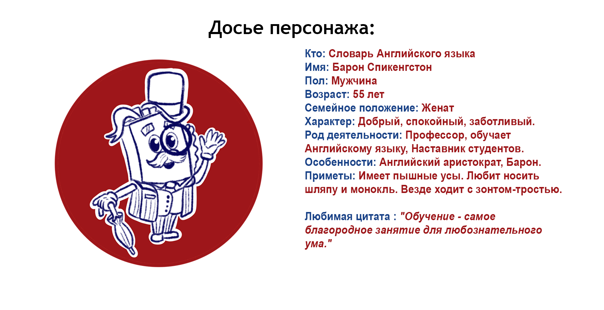 Бренд Персонаж для школы английского языка — Изображение №2 — Брендинг, Иллюстрация на Dprofile