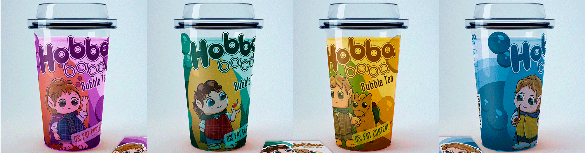 Стаканчик Bubble Tea. Дизайн упаковки, иллюстрация — Изображение №1 — Брендинг, Иллюстрация на Dprofile